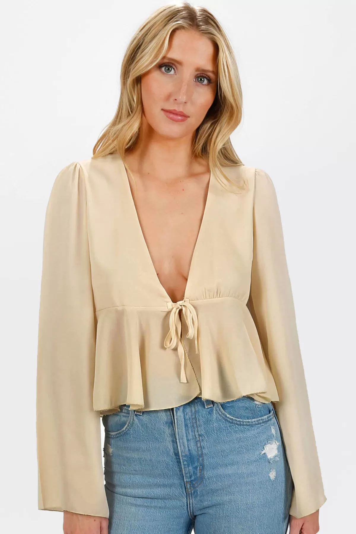 Tobi Aalizah Plunging Blouse - * Blouses & Shirts