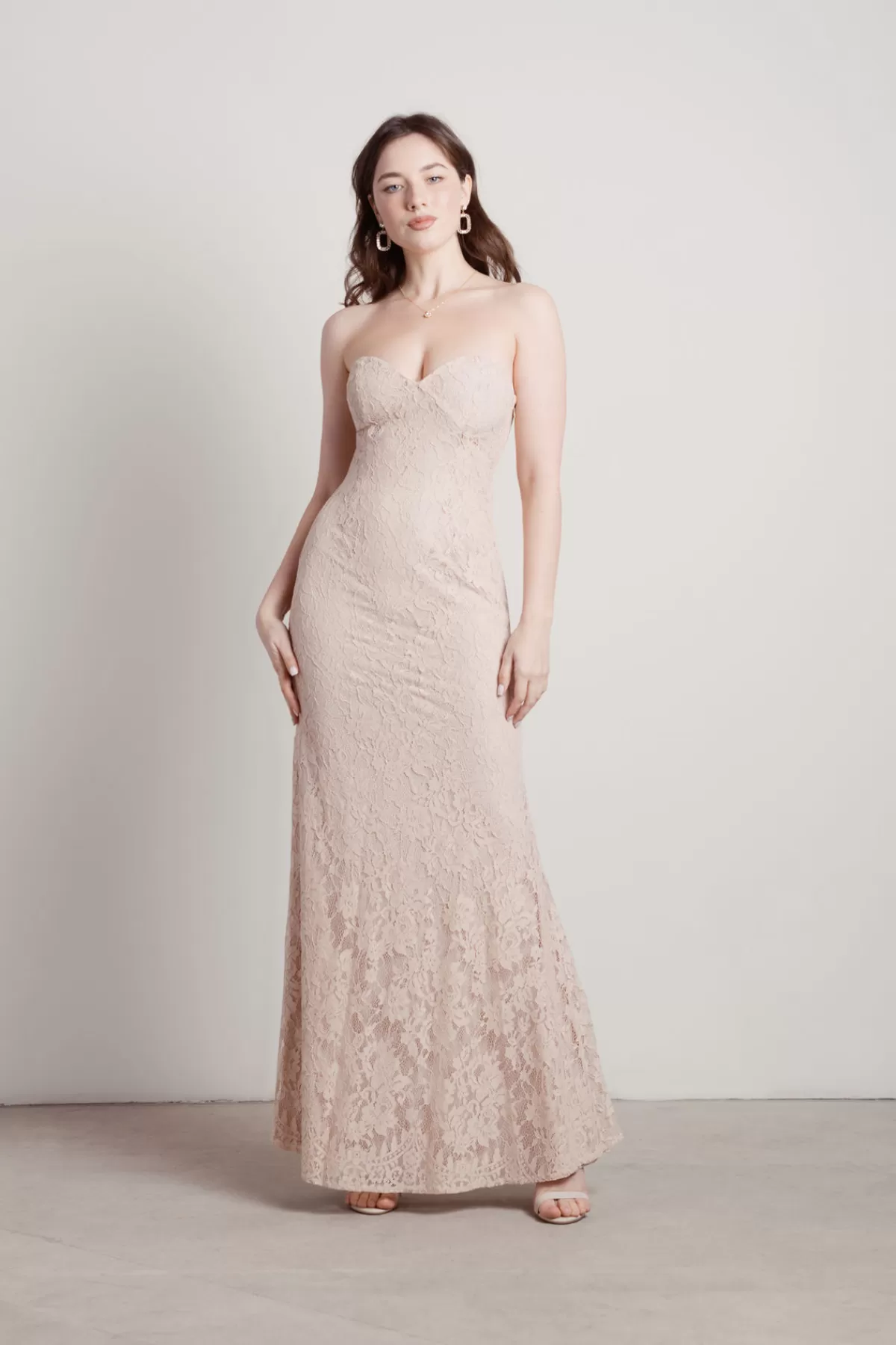 Tobi Adelyn Lace Sweetheart Maxi Dress - White* Reception Dresses | Bridal Shower Dresses