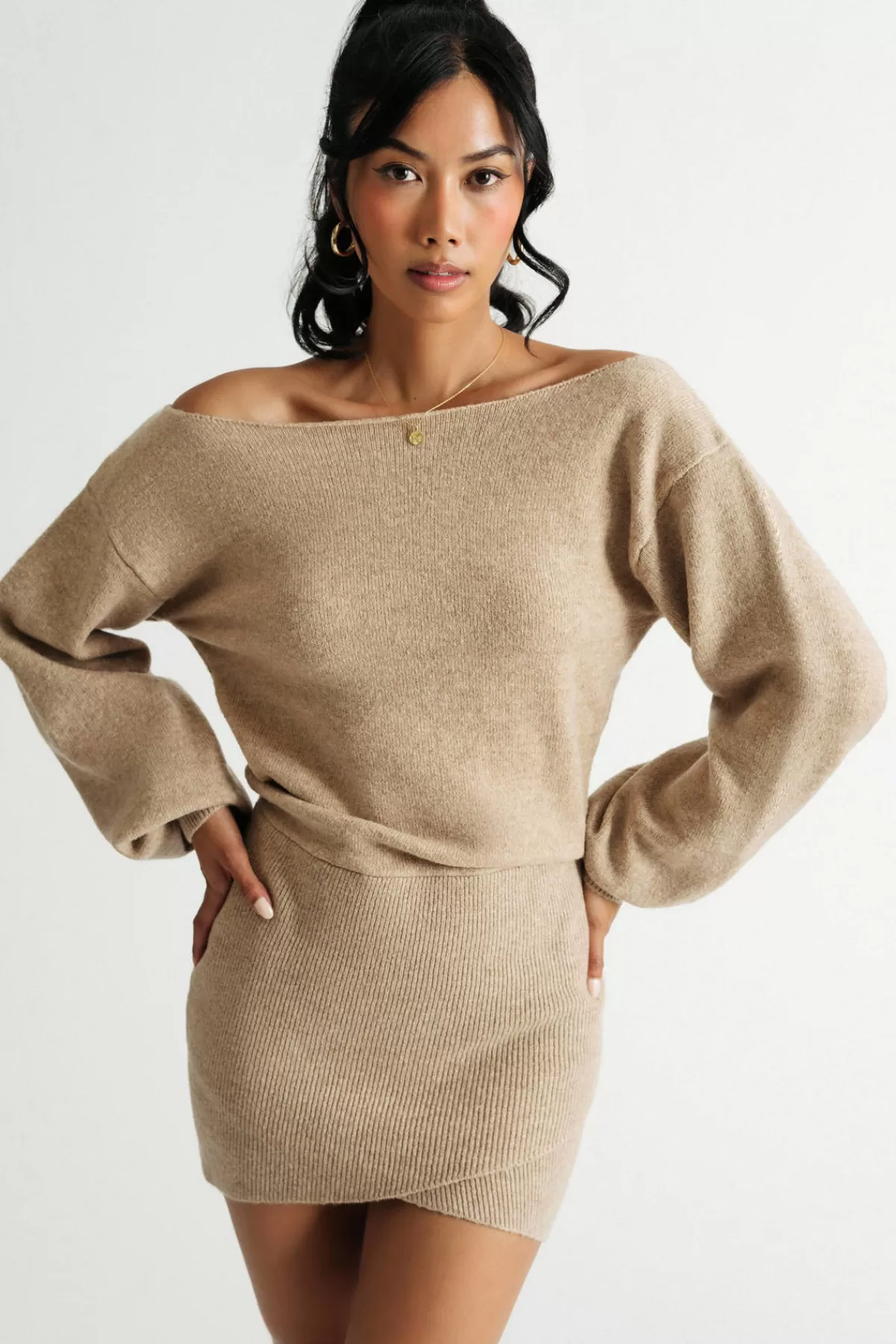 Tobi Afternoon Stroll Ribbed Sweater Mini Dress - * Bump Friendly Dresses | Party Shop