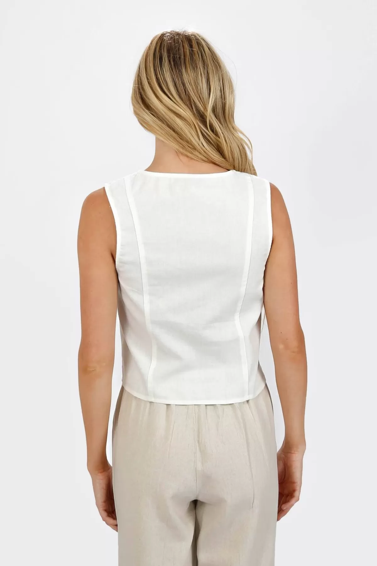 Tobi Aires Linen Vest - * 4Th Of July Fashion | Vacation Shop