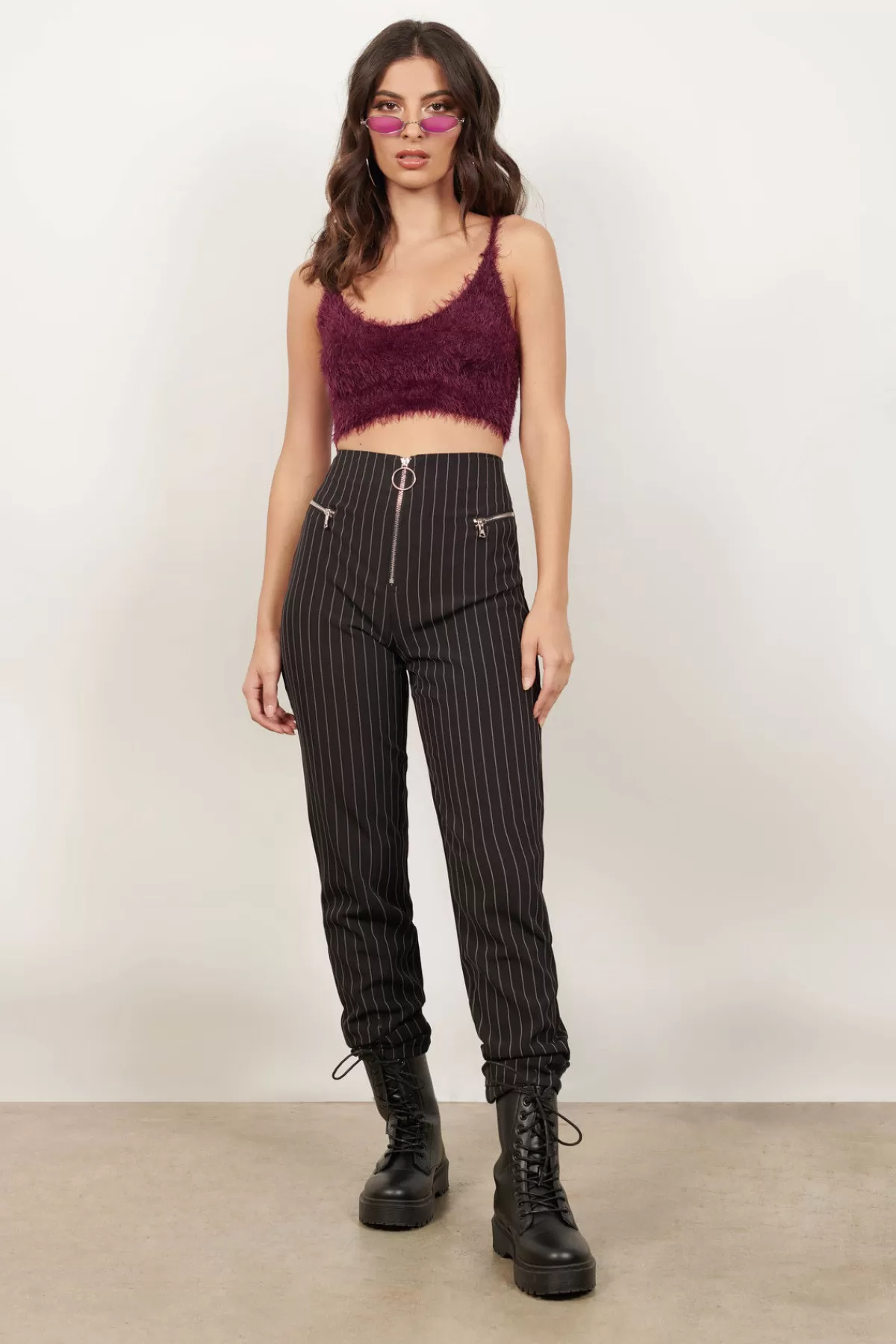 Tobi All That Fuzz Crop Top - * Going Out Tops