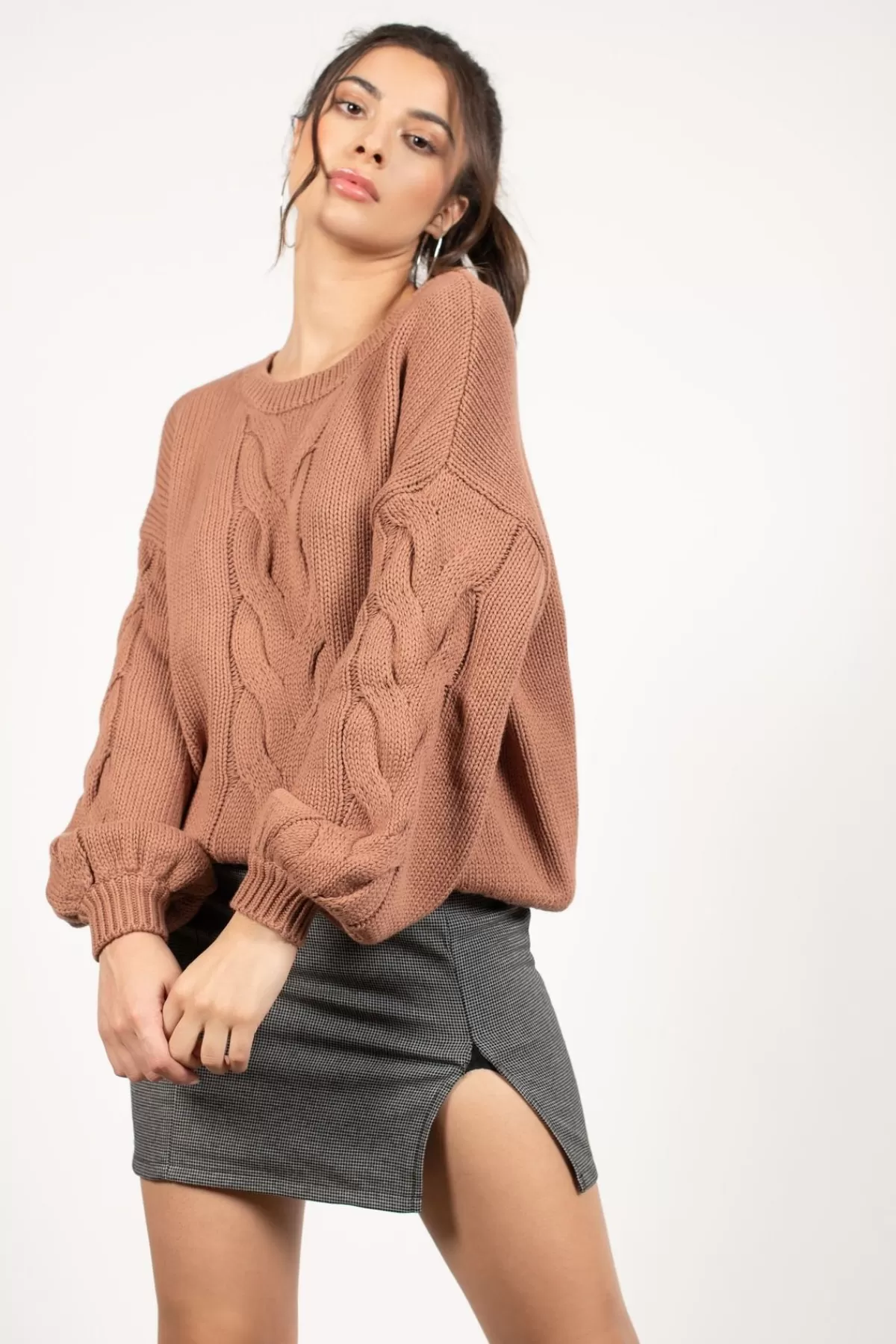 Tobi All The Feels Knit Sweater - Beige* Holiday Gift Guide | Sweaters & Cardigans