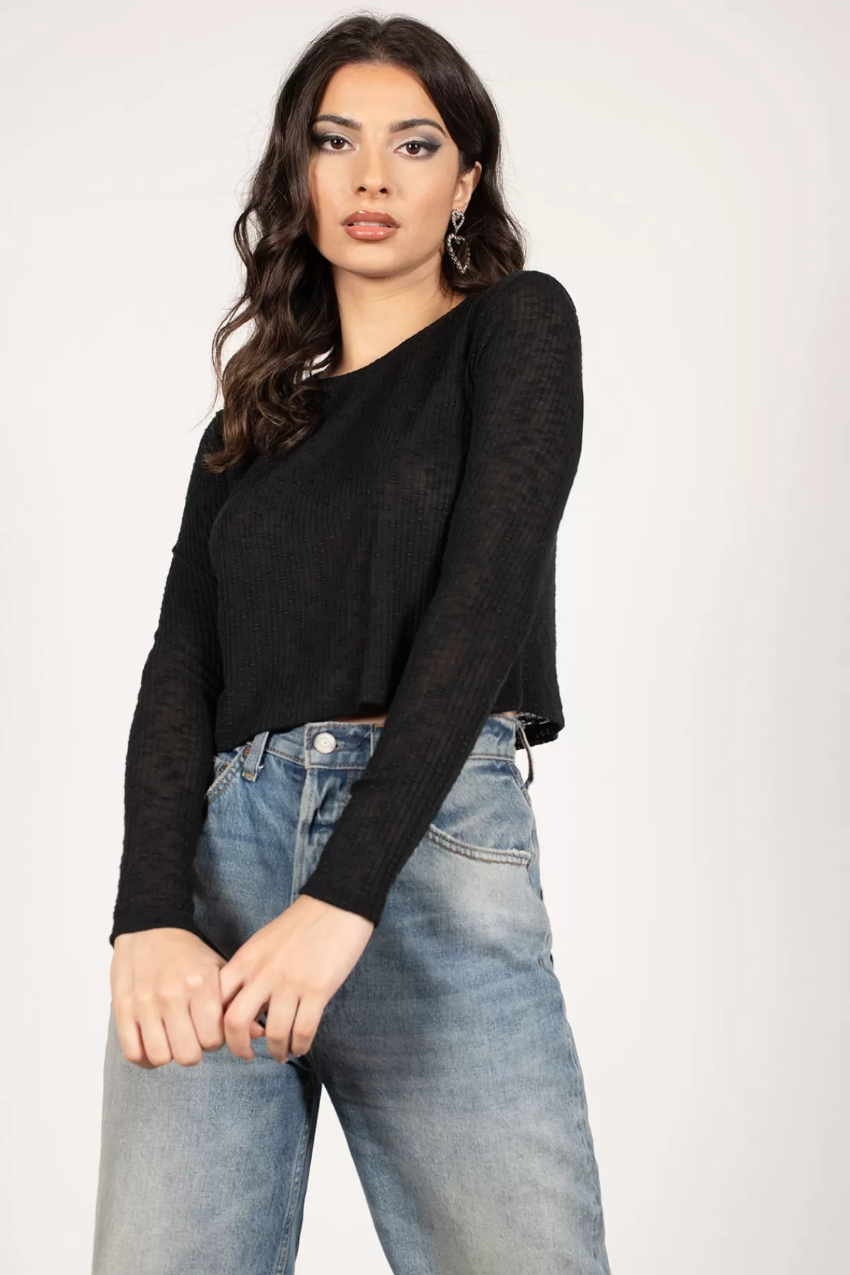 Tobi Ally Ribbed Sweatshirt - * Long Sleeve Tops