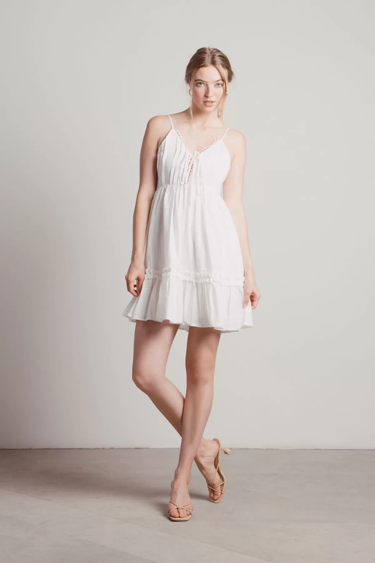 Tobi Always On Time Ruched Skater Mini Dress - * Honeymoon Outfits | Reception Dresses