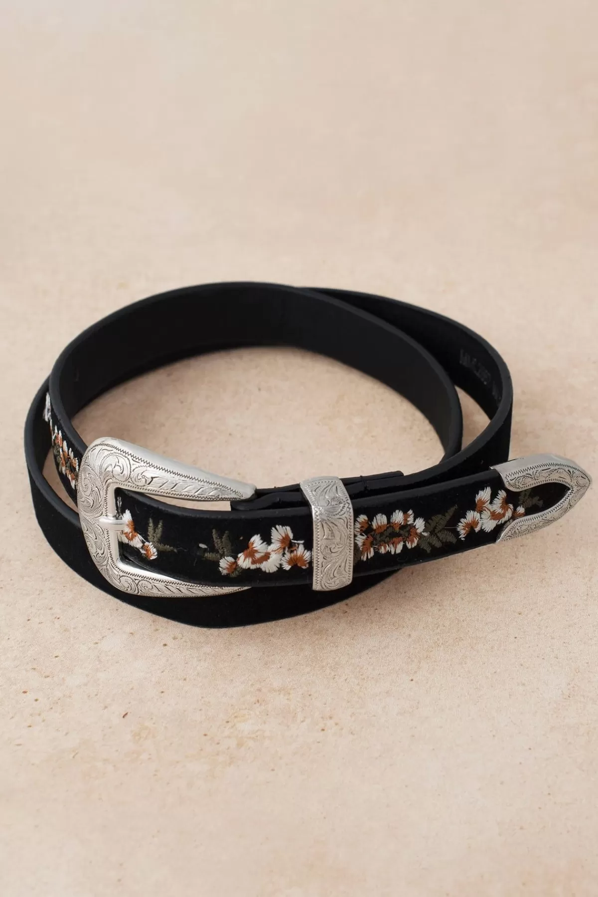 Tobi Amie Floral Embroidered Skinny Belt* Belts