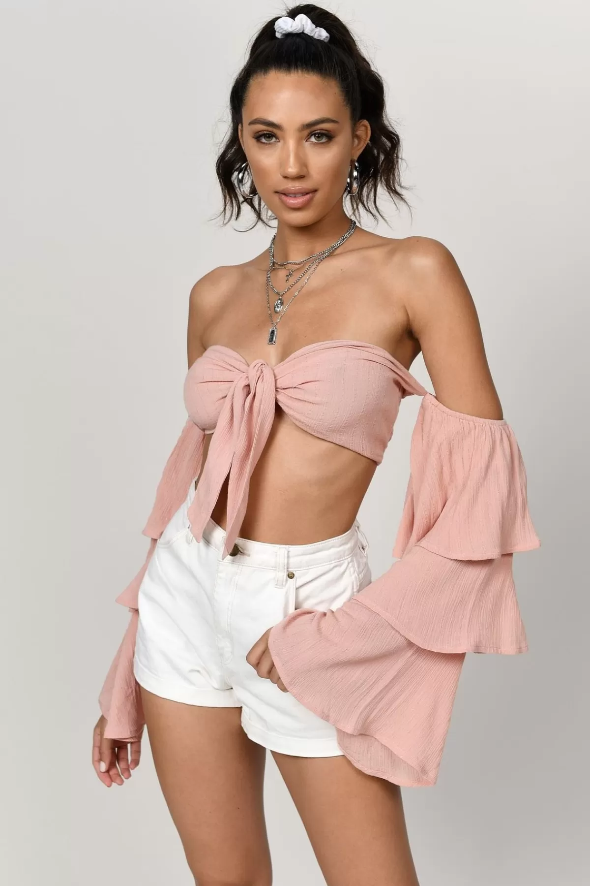 Tobi Amy Crop Top - Blush* Beach Vacation Outfits | Night Club Outfits