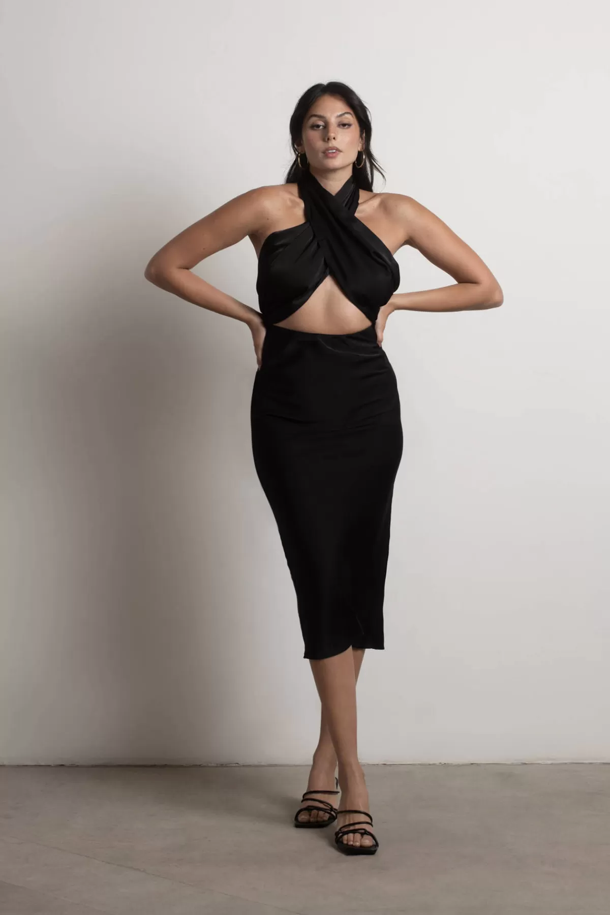 Tobi Anabella Halter Bodycon Midi Dress - * Bachelorette Party Dresses | Wedding Guest Dresses Under $50