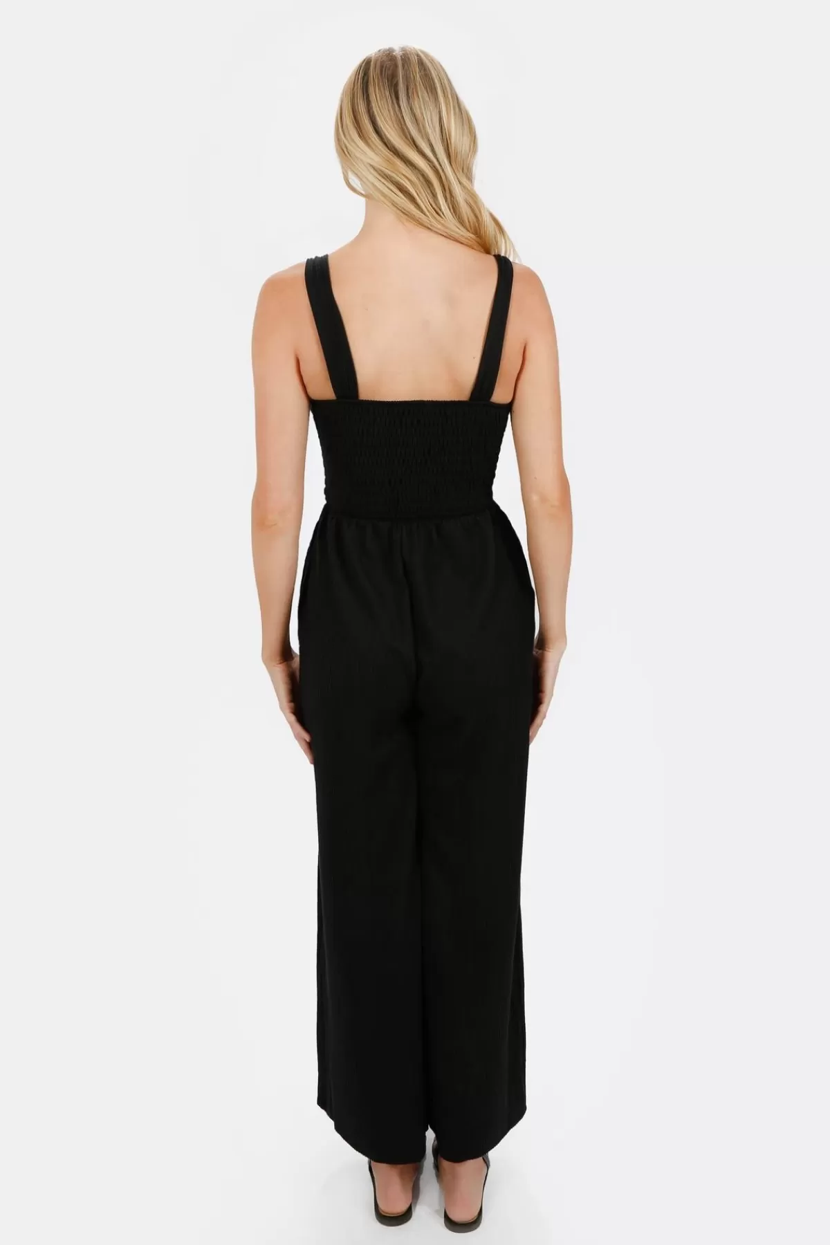 Tobi Aria Smocked Jumpsuit - * Vacation Shop