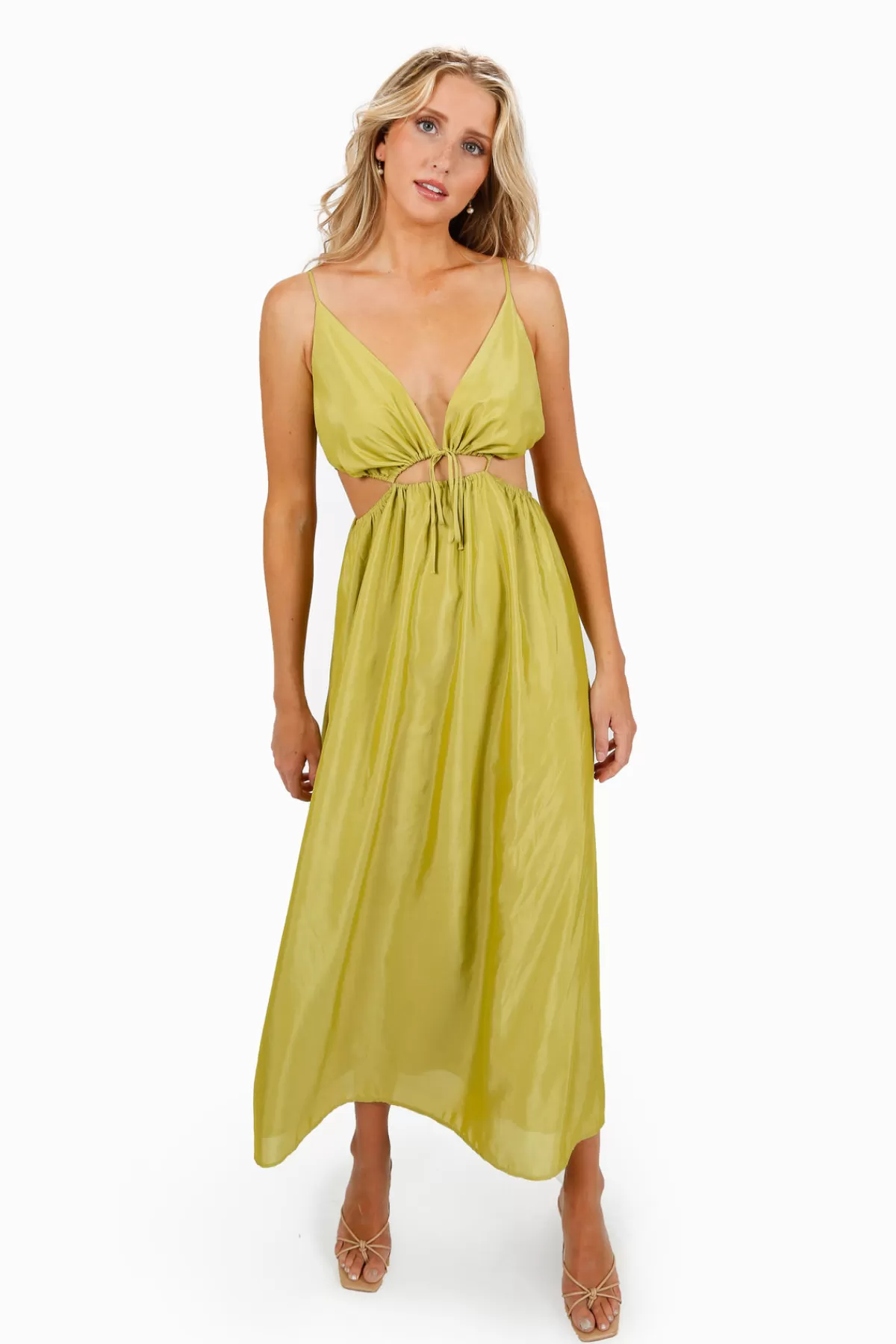 Tobi Artemis Front Tie Cutout Maxi Dress - * Beach Wedding Guest Dresses | Wedding Guest Dresses