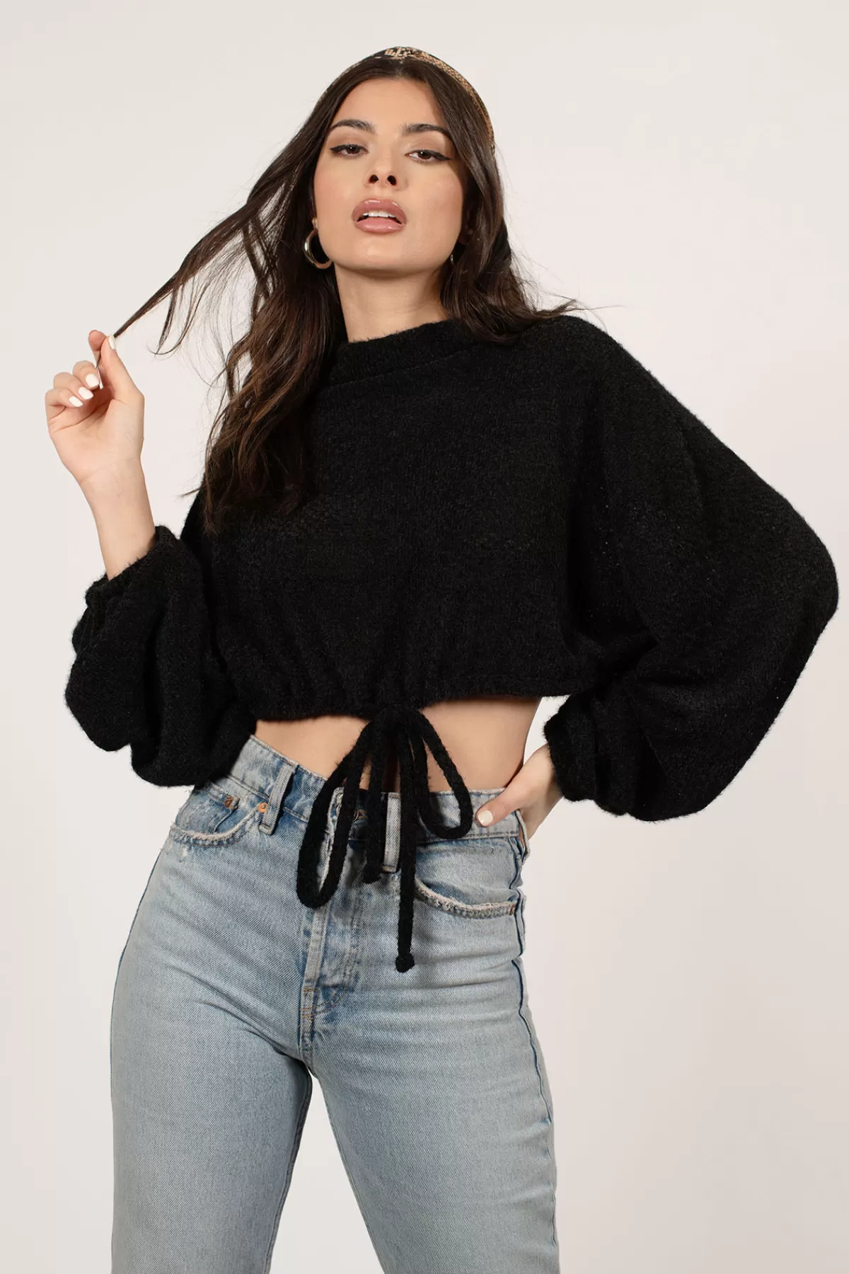 Tobi Aubree Drawstring Sweater - * Long Sleeve Tops | Hoodies & Sweatshirts