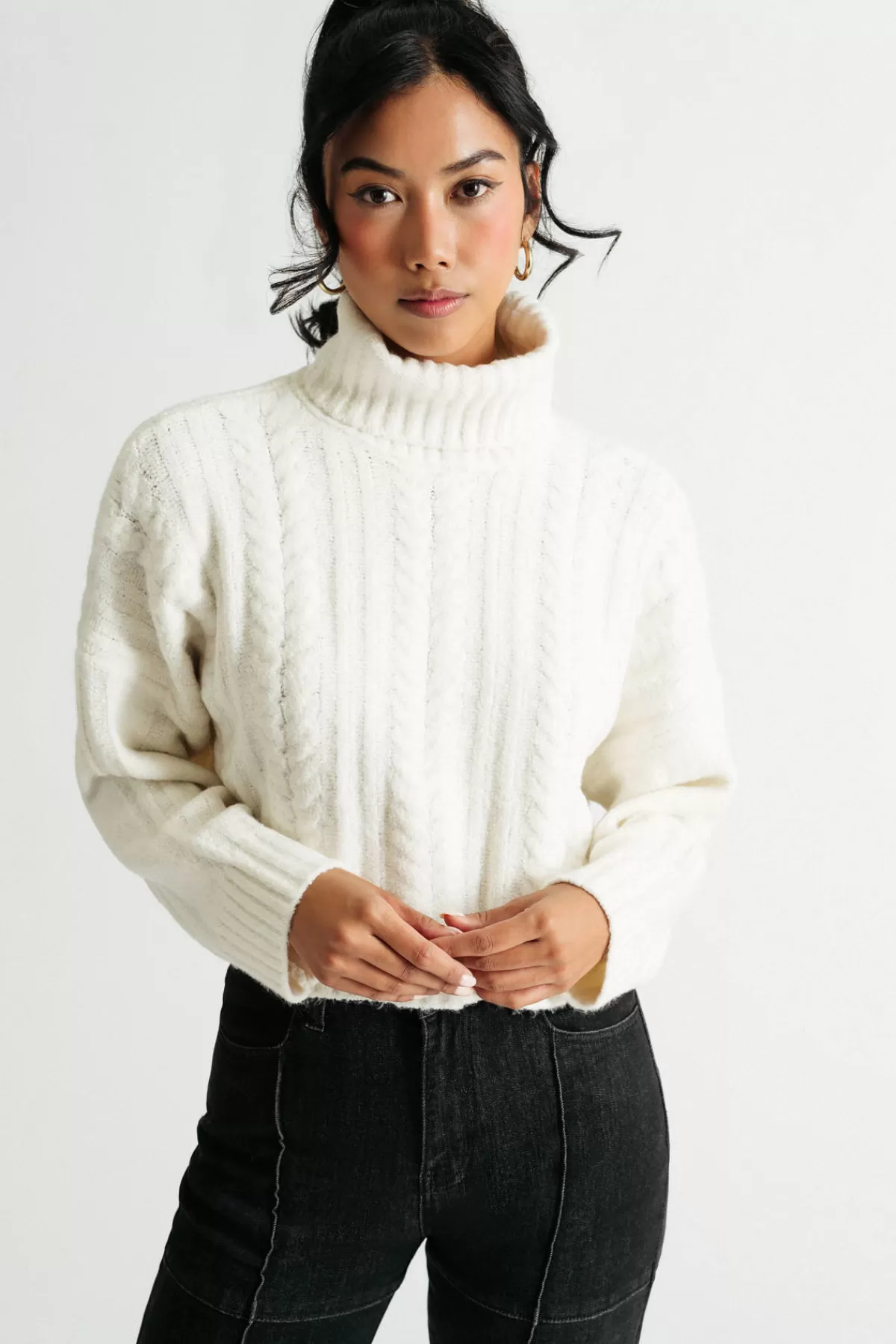 Tobi Autumn Skies Turtleneck Sweater - * Holiday Gift Guide | Long Sleeve Tops