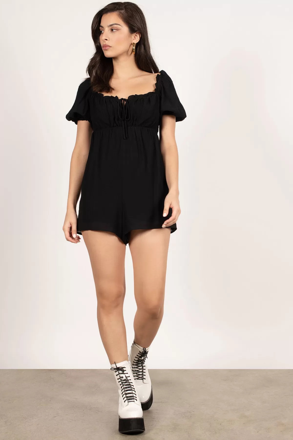 Tobi Baby Please Ruched Romper - * Festival Outfits & Clothing | Festival Outfits & Clothing