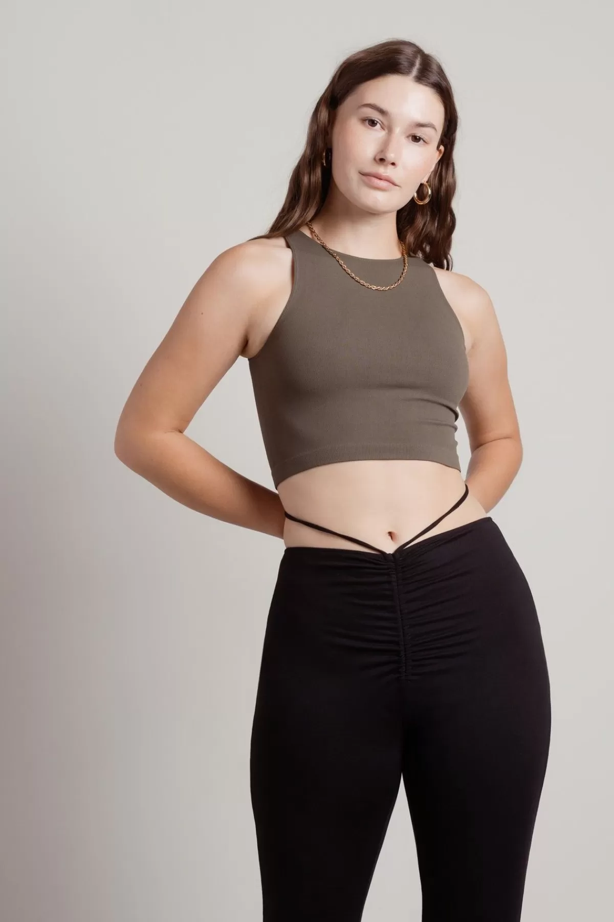 Tobi Begin Again Ribbed Seamless Crop Top Tank Top - * Crop Tops