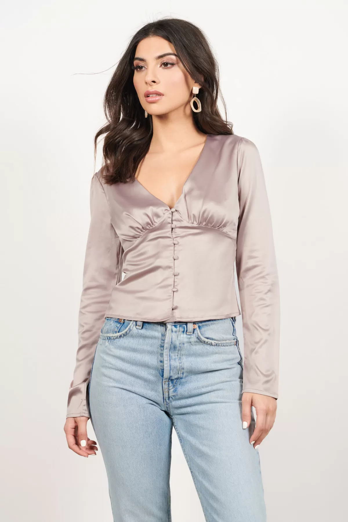 Tobi Believe Me Satin Blouse - * Valentines Day Outfits | Blouses & Shirts