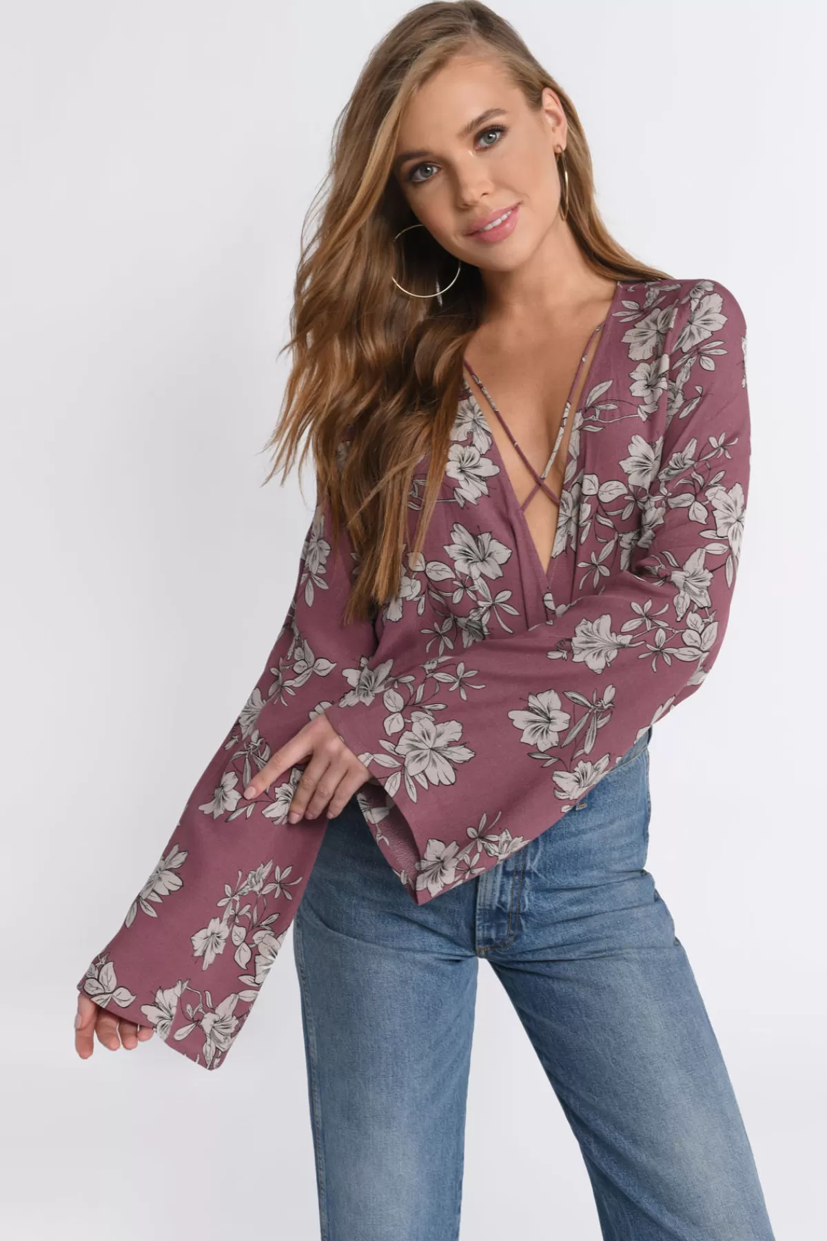 Tobi Bella Surplice Blouse - * Valentines Day Outfits | Blouses & Shirts