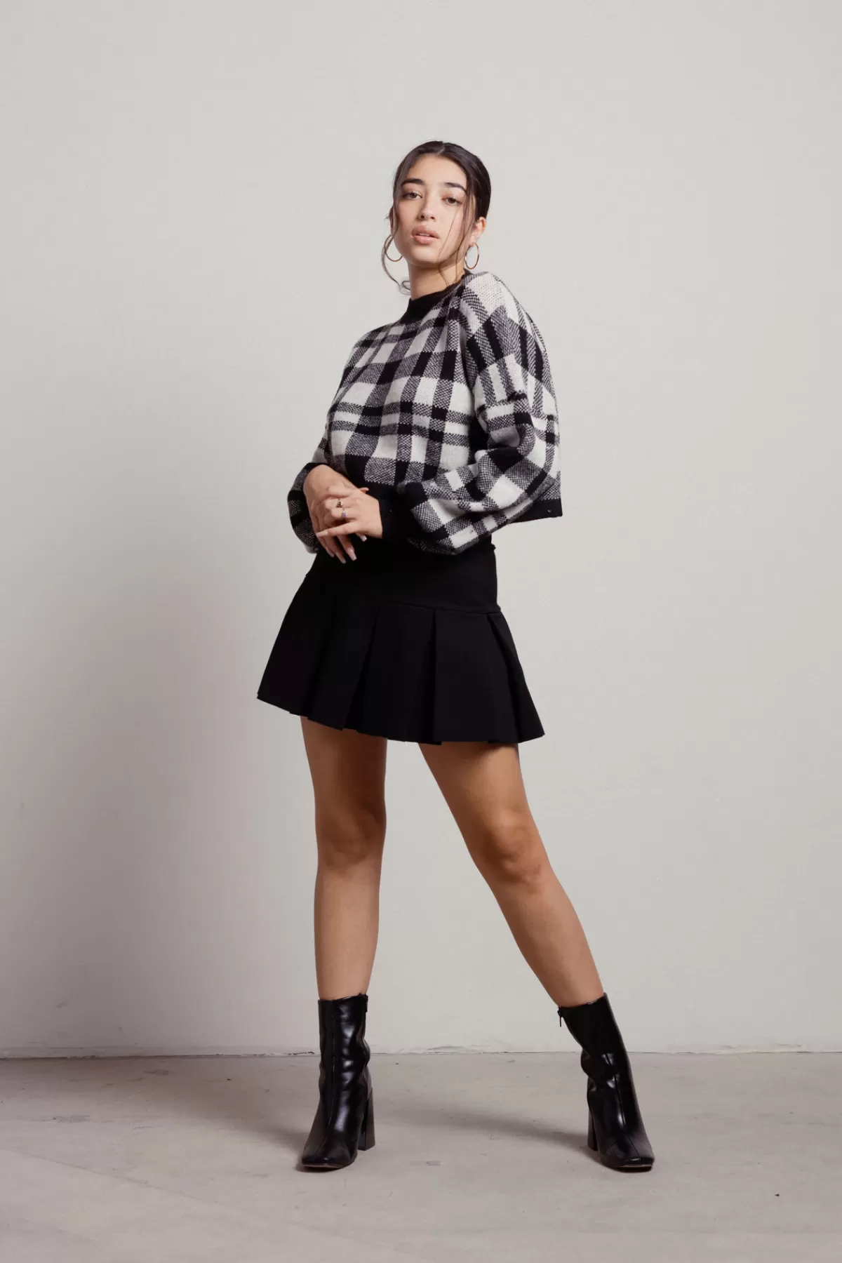 Tobi Bernadette Plaid Sweater - * Long Sleeve Tops | Sweaters & Cardigans