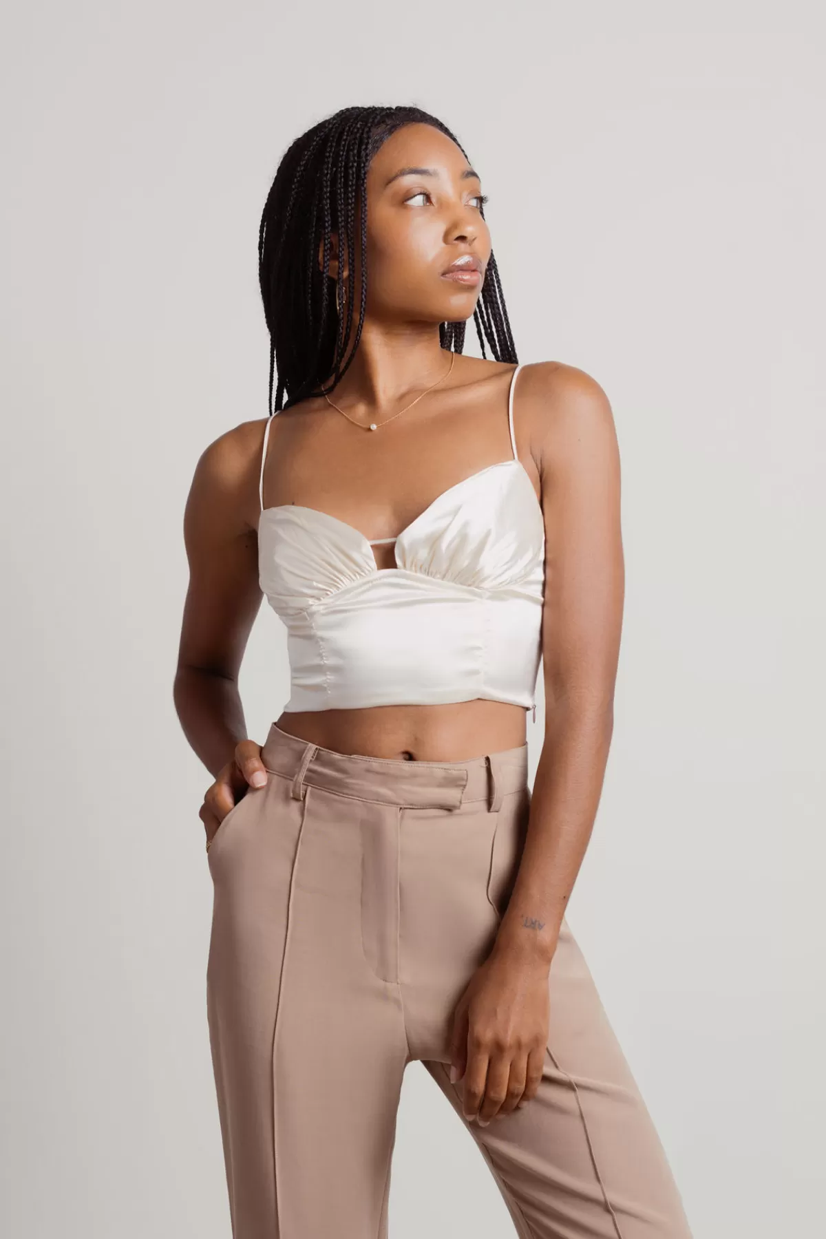 Tobi Better Love Crop Top - Brown* Valentines Day Outfits | Crop Tops