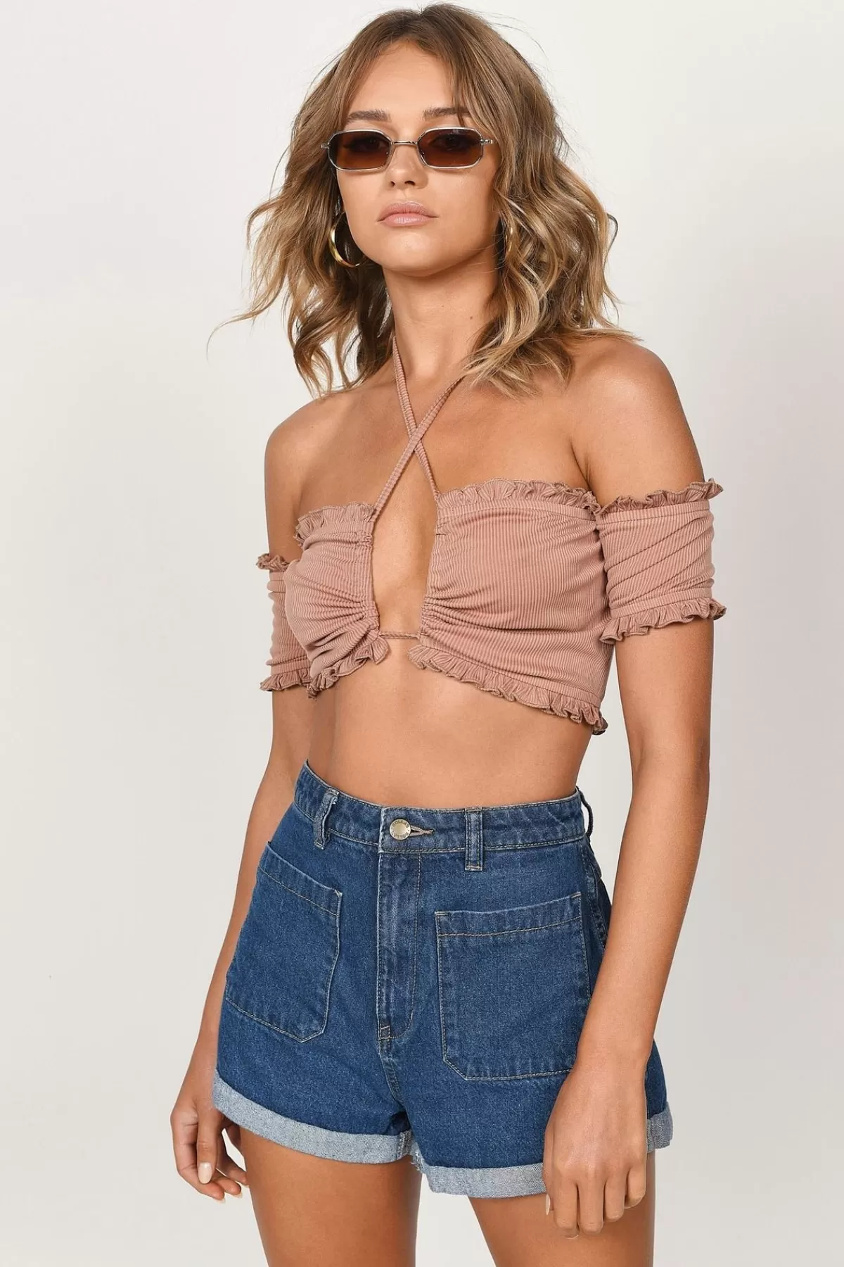 Tobi Bingo Crop Top - Sienna* Going Out Outfits | Off The Shoulder Tops