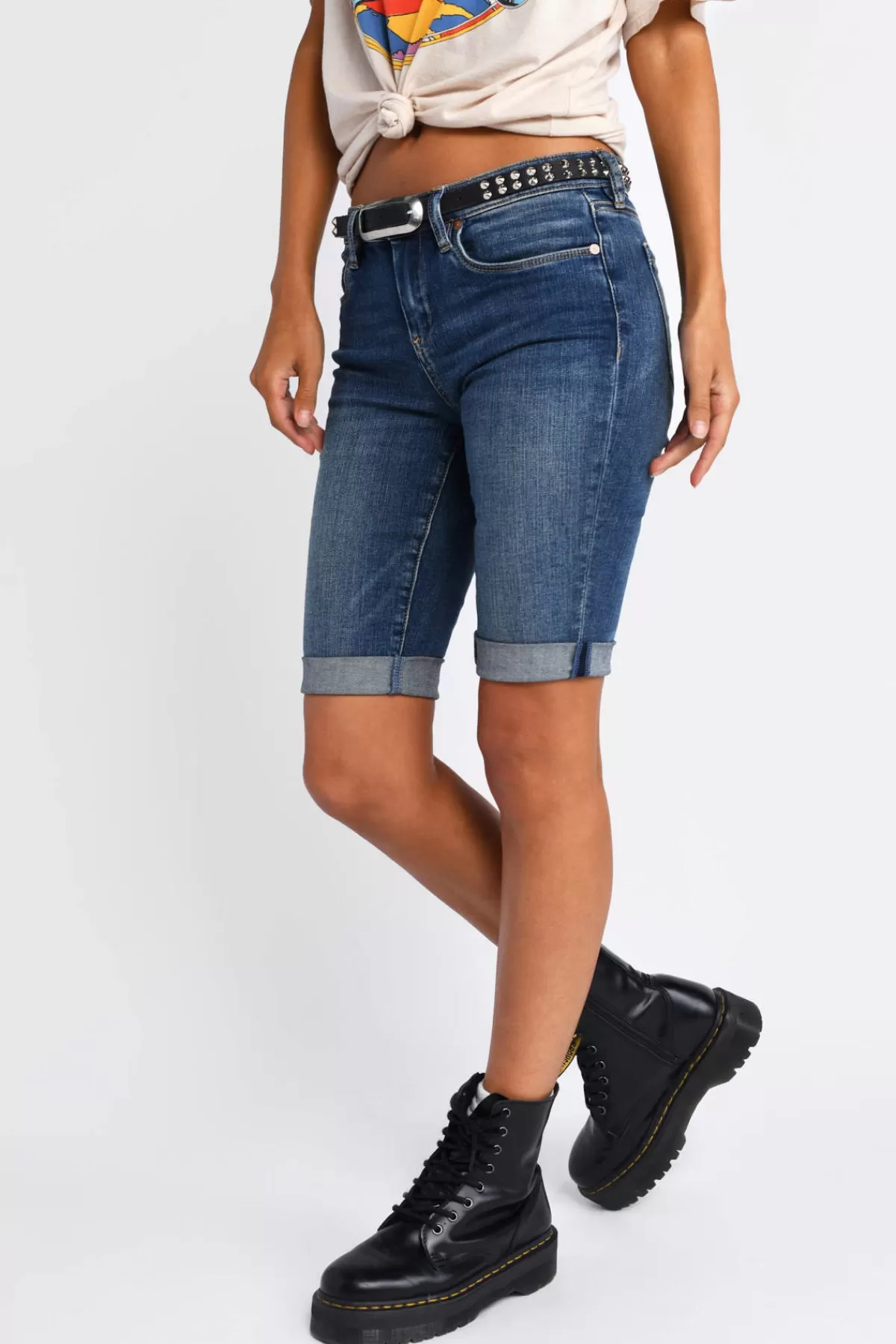 Tobi Blank NYC Vendetta Denim Shorts - * Denim