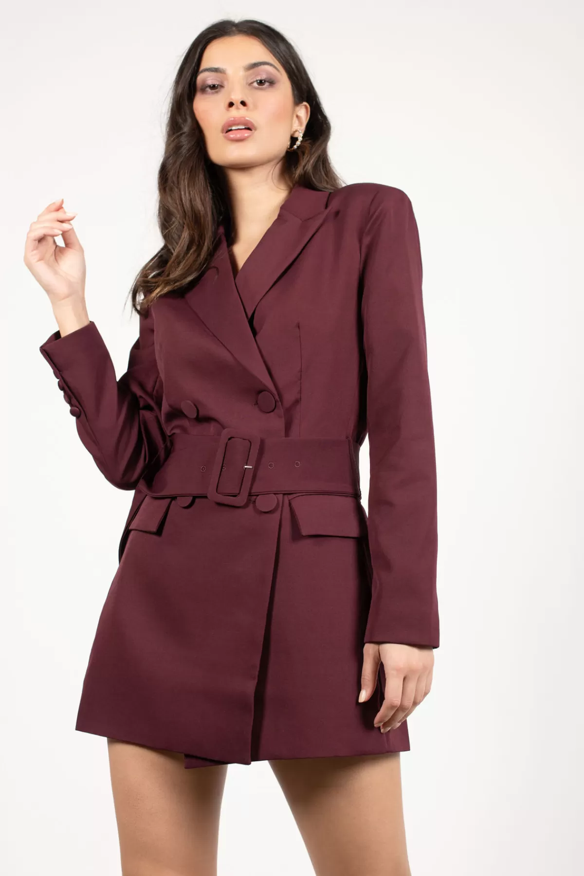 Tobi Boss Lady Belted Blazer Mini Dress - * Valentines Day Outfits | Halloween Outfits