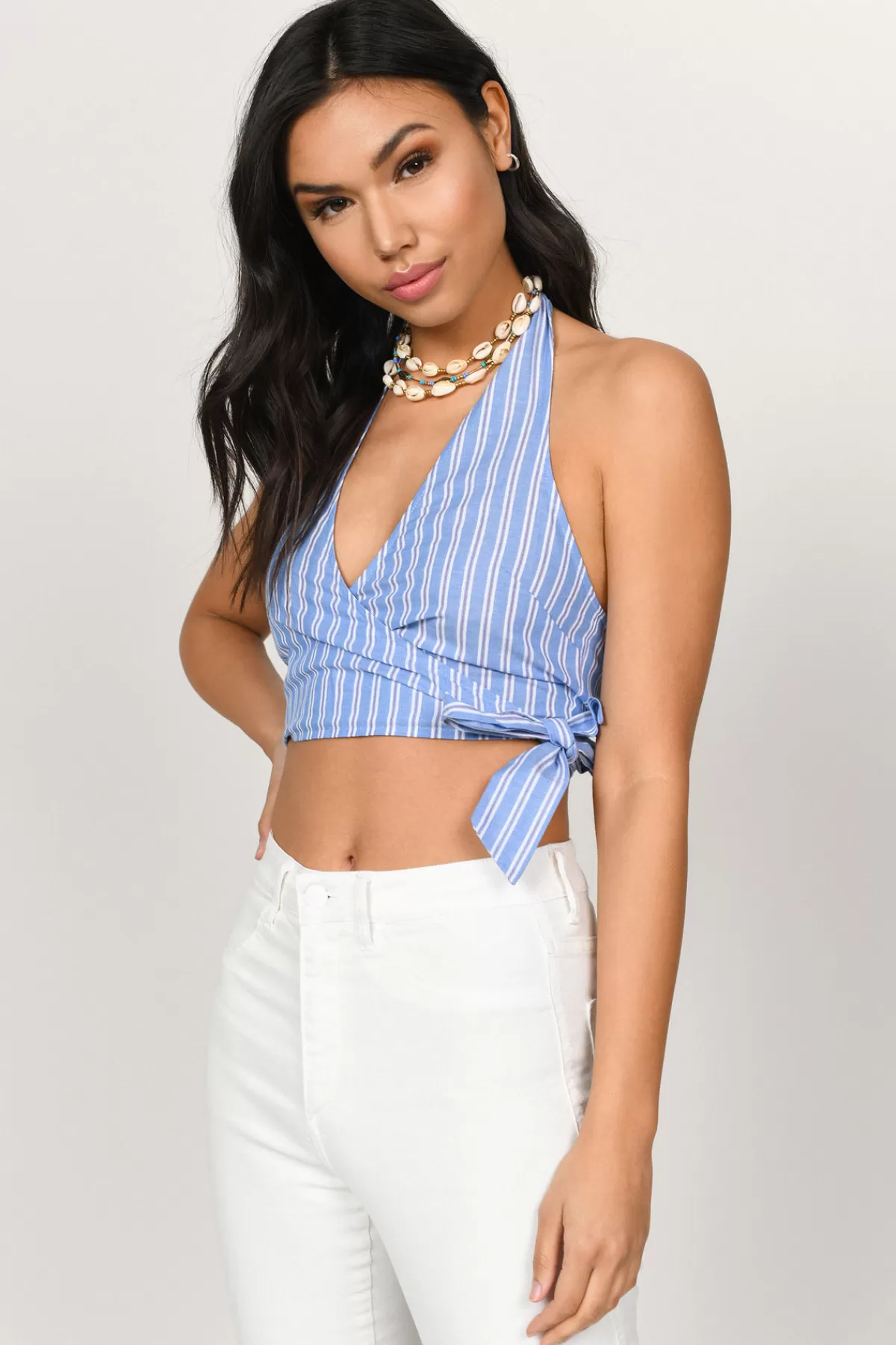 Tobi Bridget Crop Top - Blue* Concert Outfits | Concert Outfits