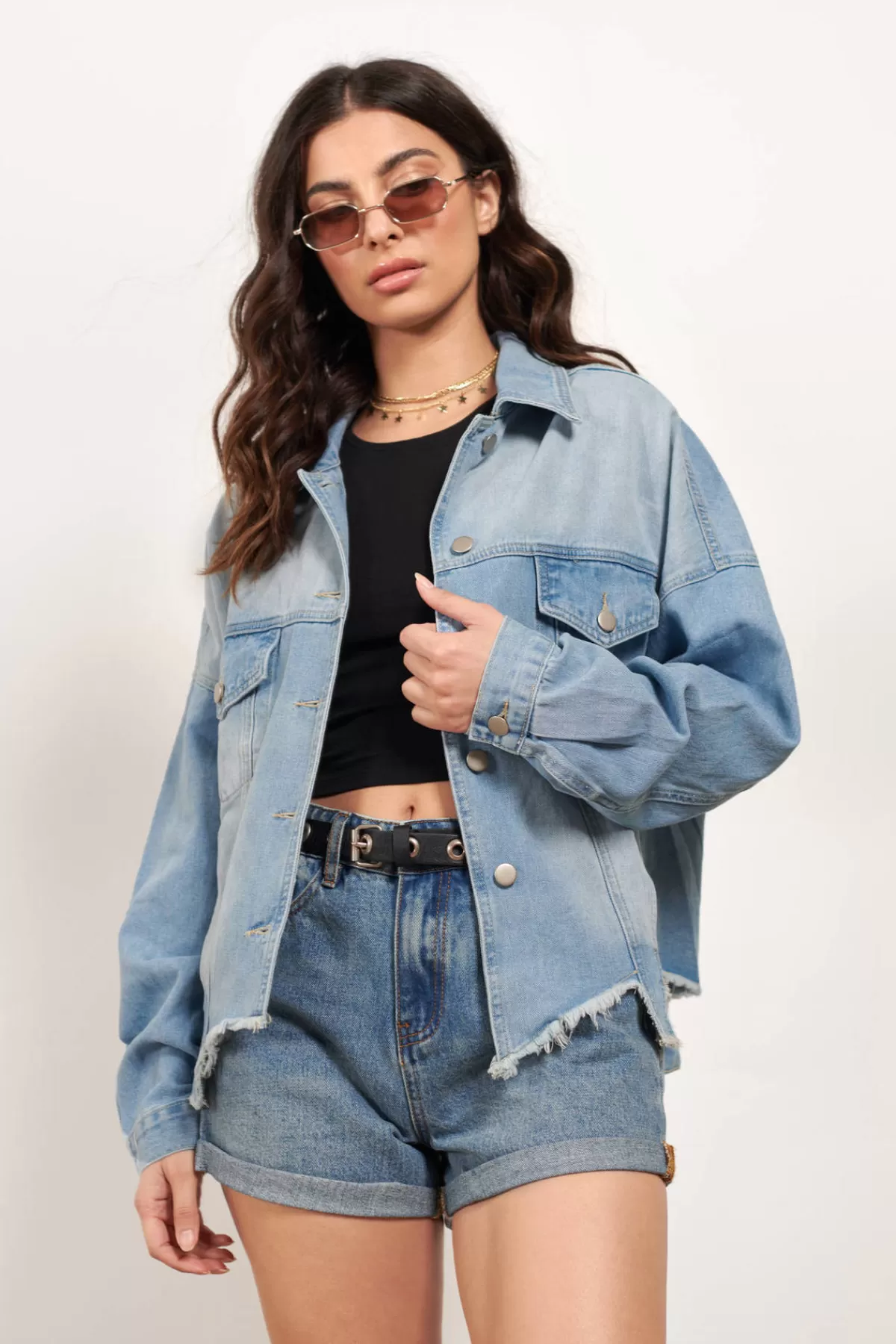 Tobi Bring Me Back Denim Jacket - * Vacation Shop | Airport & Travel Outfits