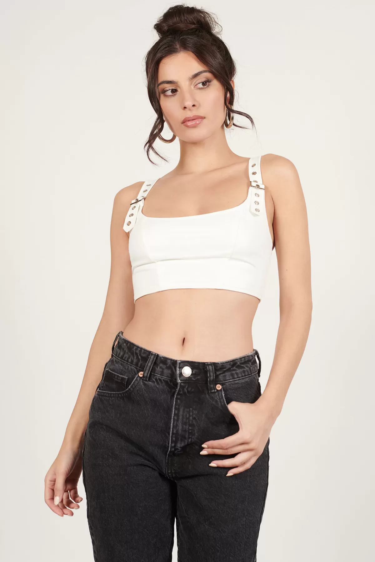 Tobi Buckled Up Crop Top - * Going Out Tops | Camis & Tanks