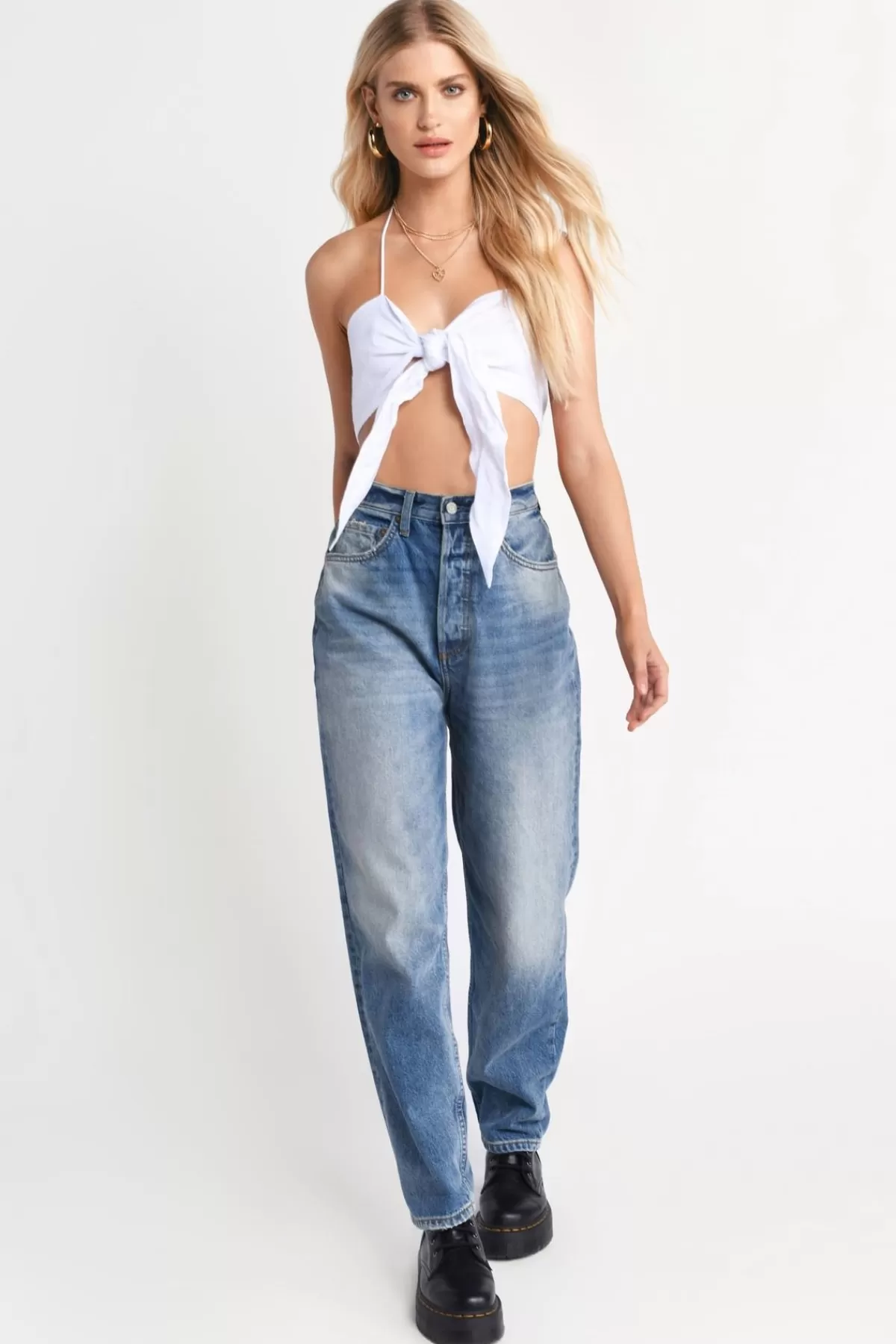 Tobi Cara Crop Top - White* Beach Vacation Outfits | Concert Outfits