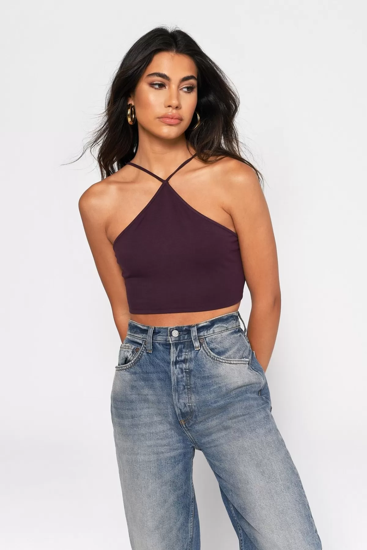 Tobi Careless Crop Top - * Vacation Shop | Red Tops