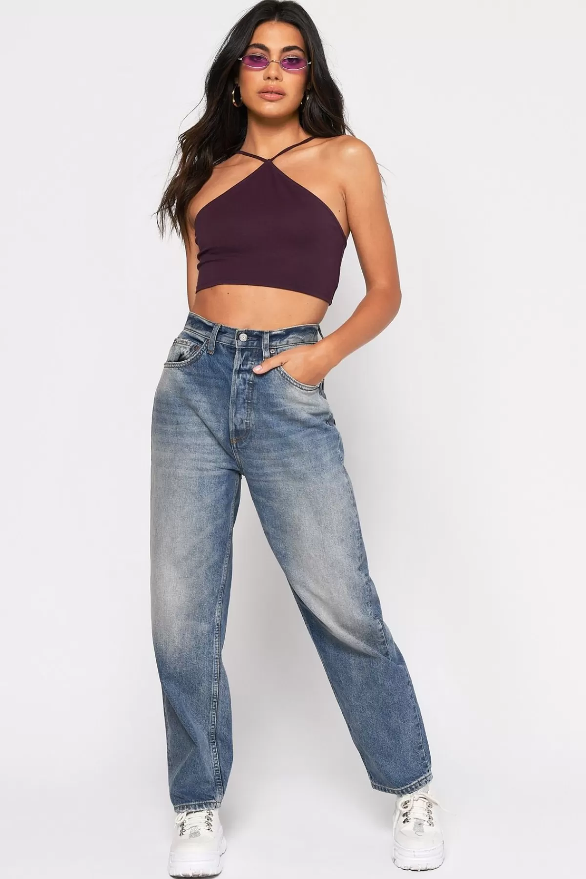 Tobi Careless Crop Top - * Vacation Shop | Red Tops