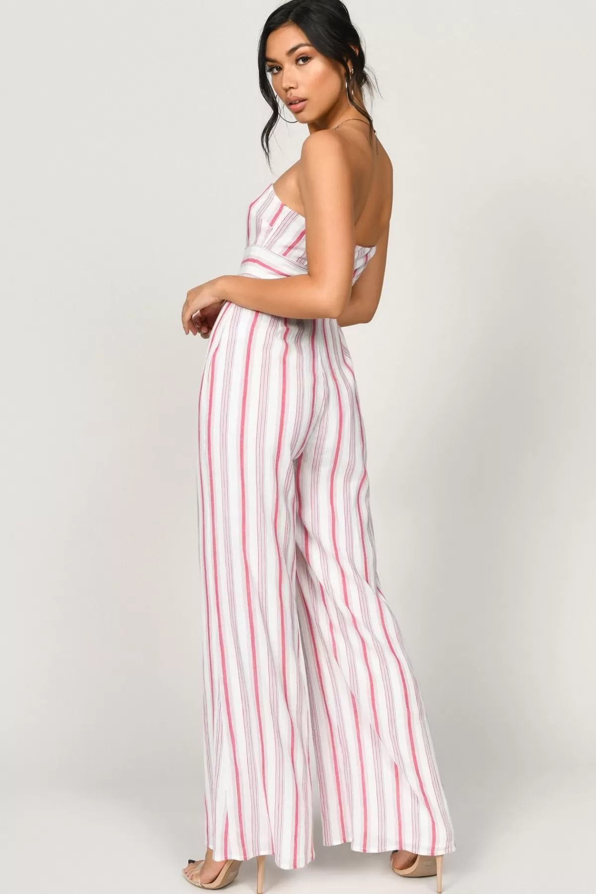 Tobi Carrie Cutout Jumpsuit - Red Multi* Bridal Party Outfits | Valentines Day Outfits