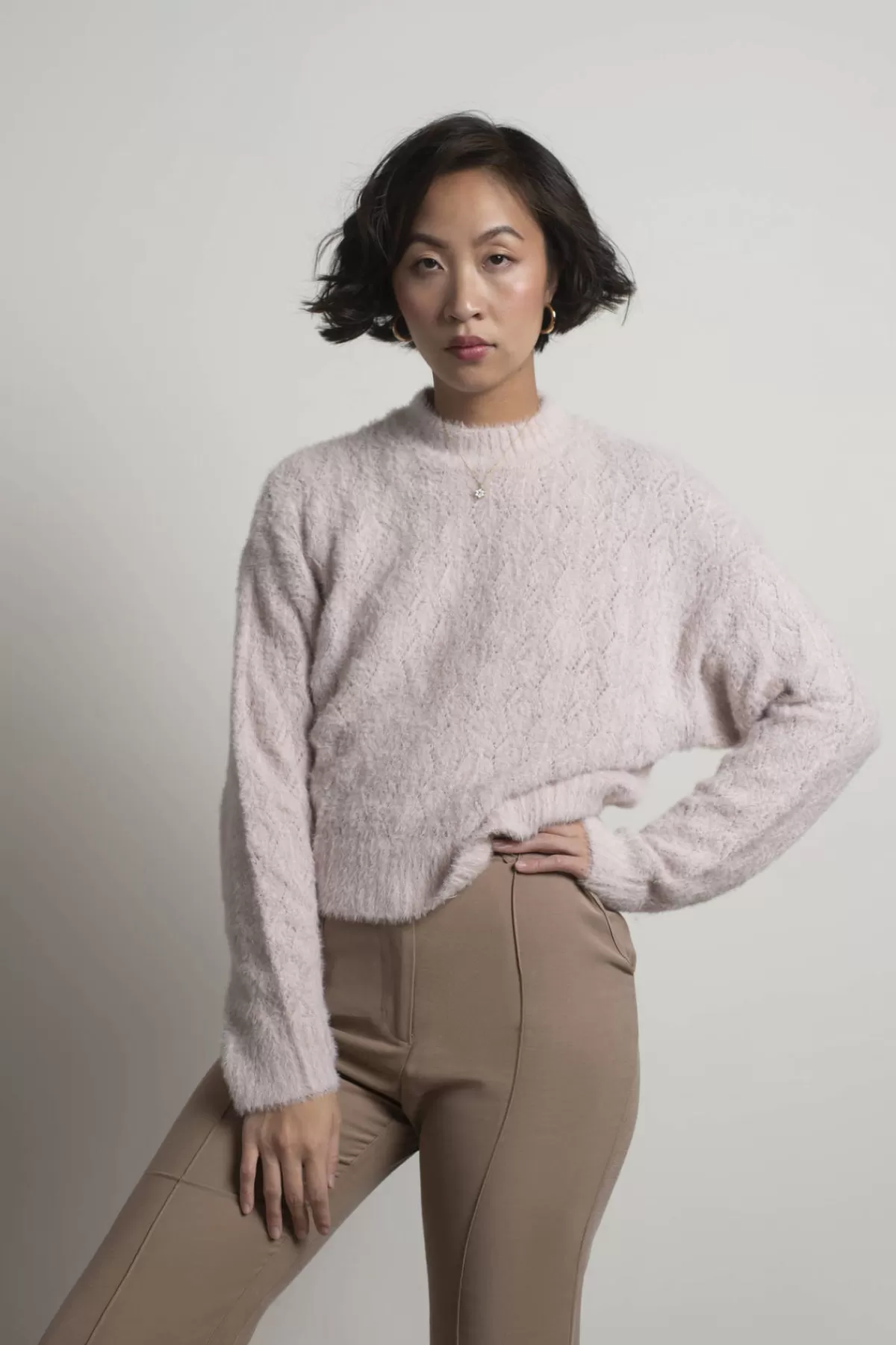 Tobi Casandra Fuzzy Sweater - Pink* Holiday Gift Guide | Pink Tops