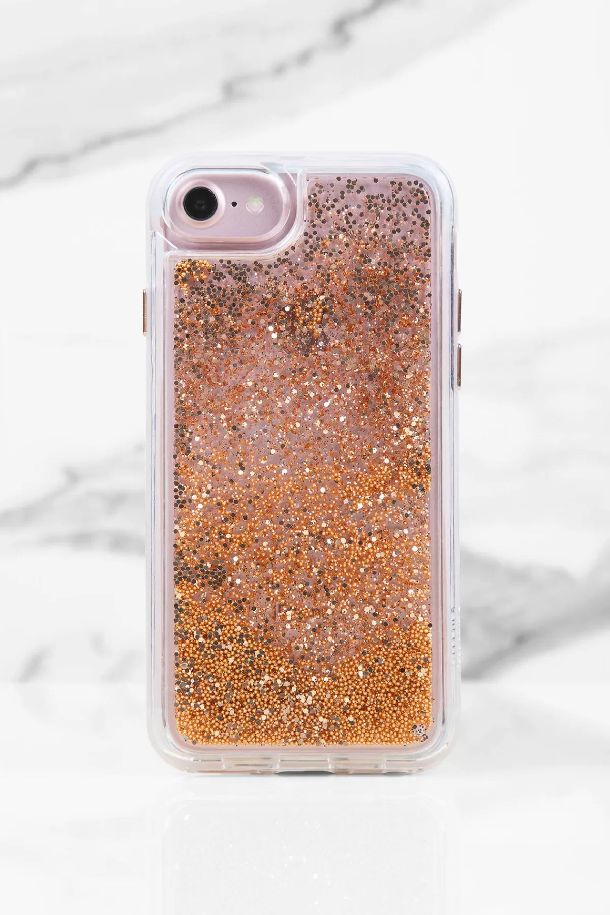 Tobi Casetify Glitter Iphone Case - Gold Chrome* Tech Accessories