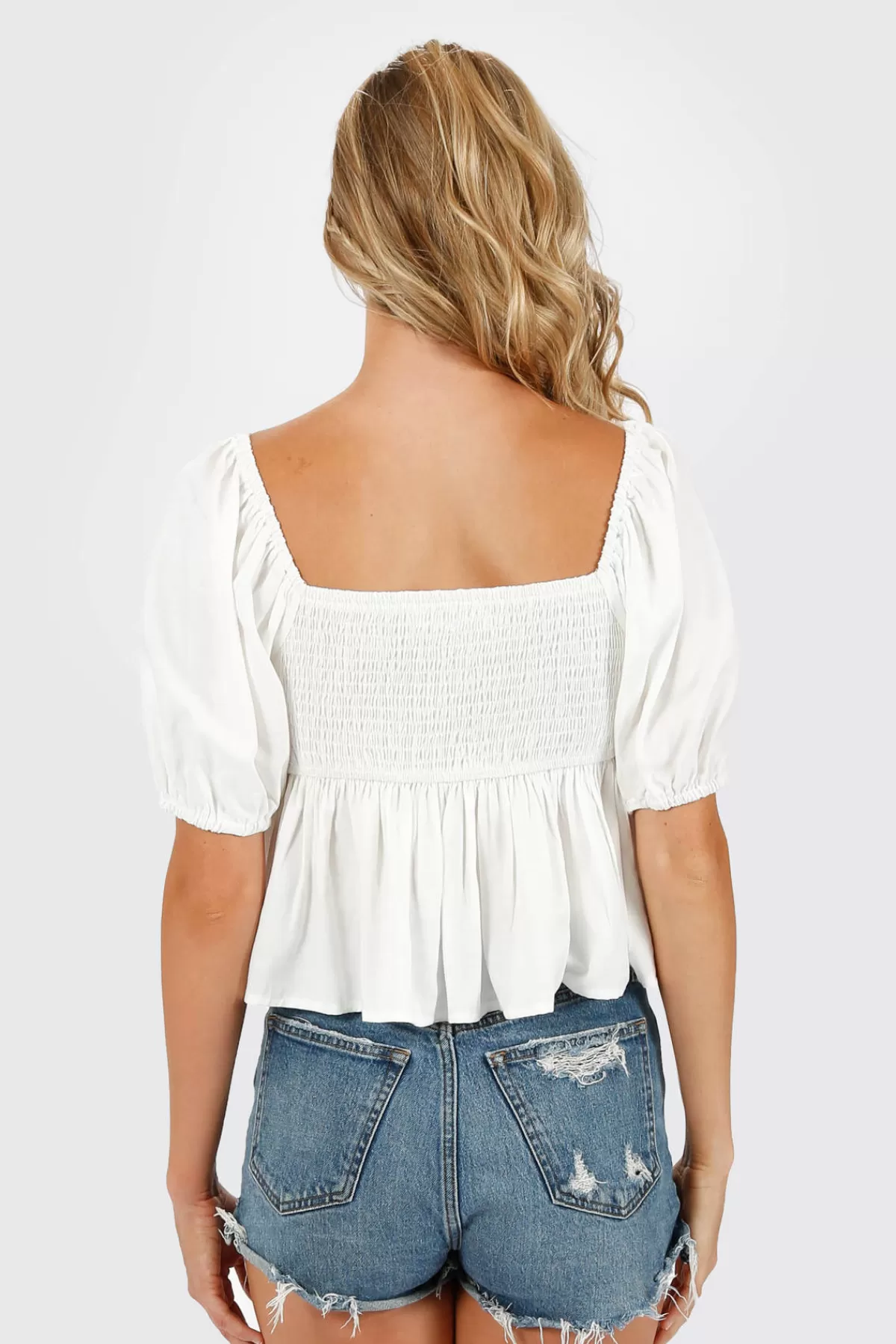 Tobi Cataleya Sweetheart Blouse - * Blouses & Shirts | Puff Sleeve Tops