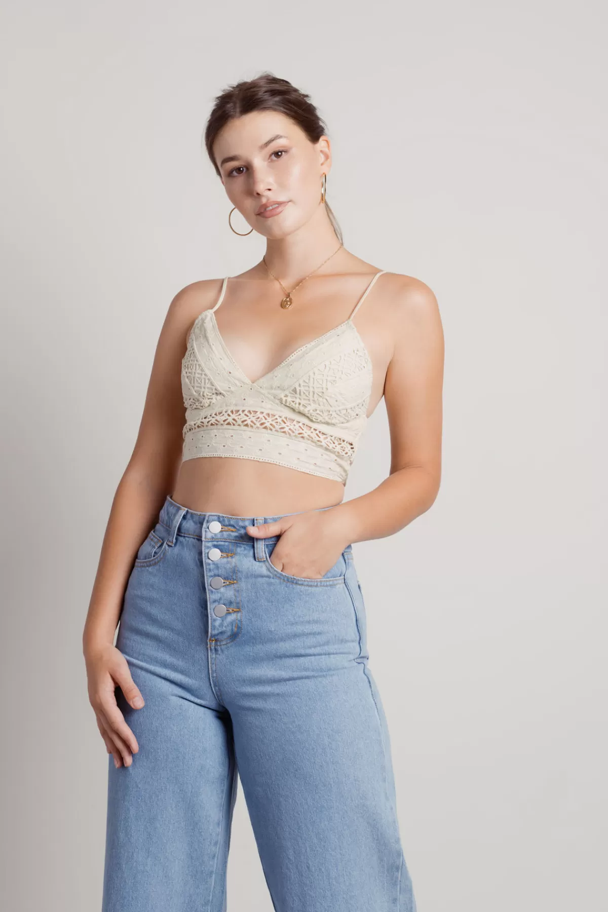 Tobi Catch My Thoughts Eyelet Bralette - * Resort Wear | Lingerie