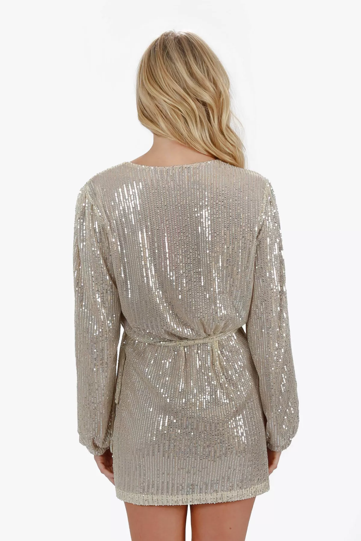 Tobi Charlotta Sequin Surplice Mini Dress - * Party Shop | Party Shop