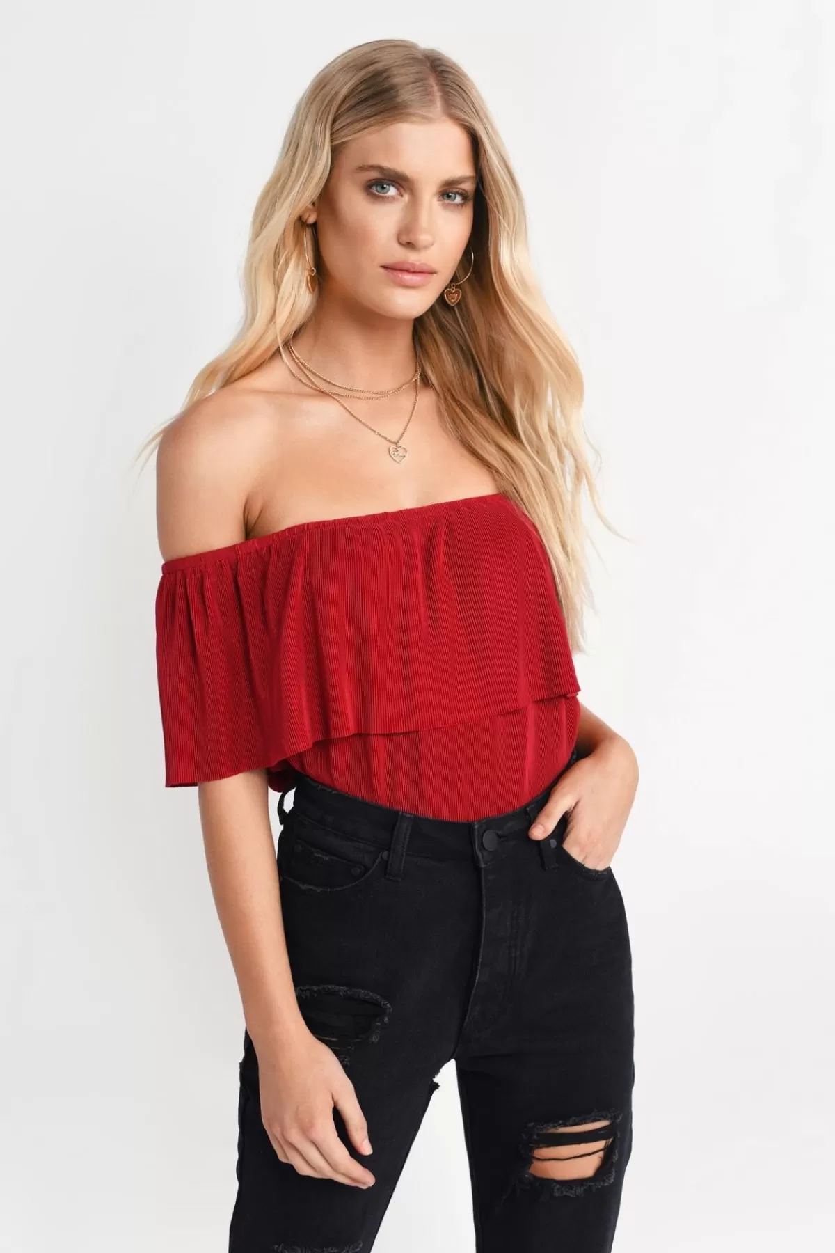 Tobi Claire Off The Shoulder Blouse - * Valentines Day Outfits | Halloween Outfits