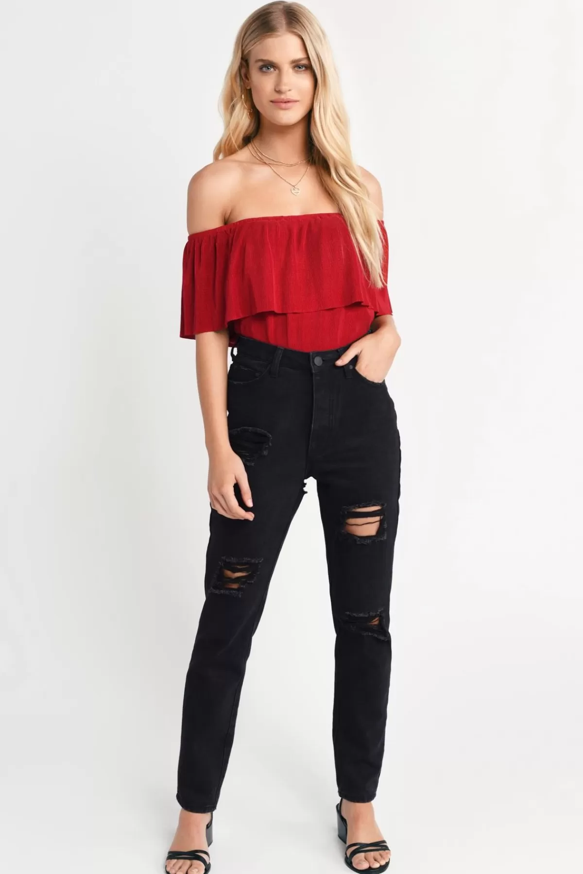 Tobi Claire Off The Shoulder Blouse - * Valentines Day Outfits | Halloween Outfits