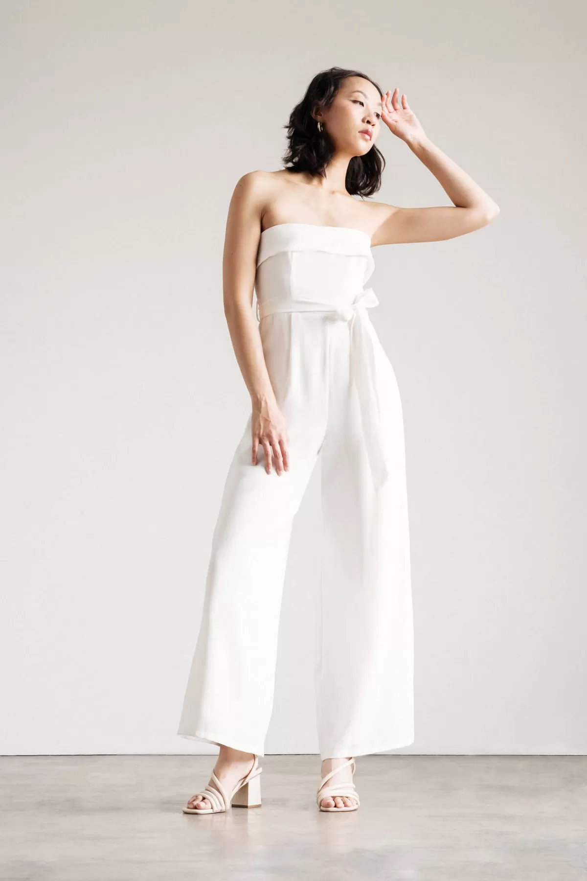 Tobi Clarice Strapless Jumpsuit - White* Night Club Outfits | Birthday Outfits