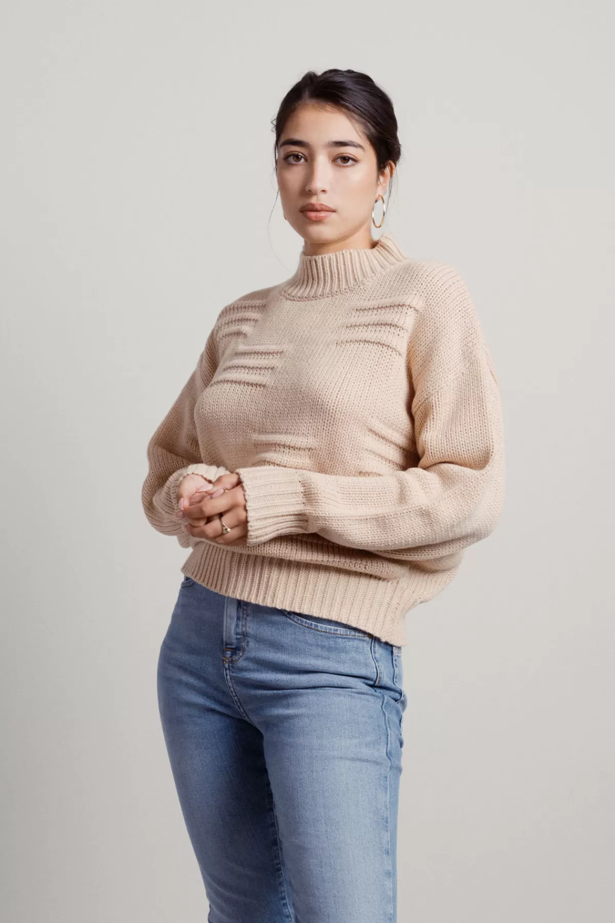 Tobi Creme Brulee Mock Neck Sweater - * Airport & Travel Outfits | Holiday Gift Guide