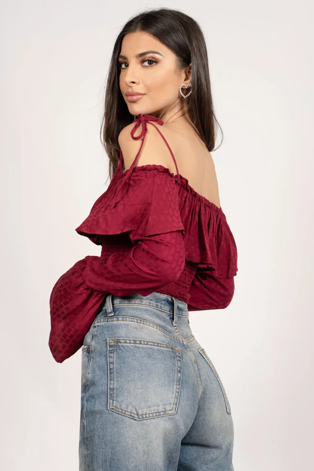 Tobi Cut Loose Crop Top - * Birthday Outfits | Red Tops