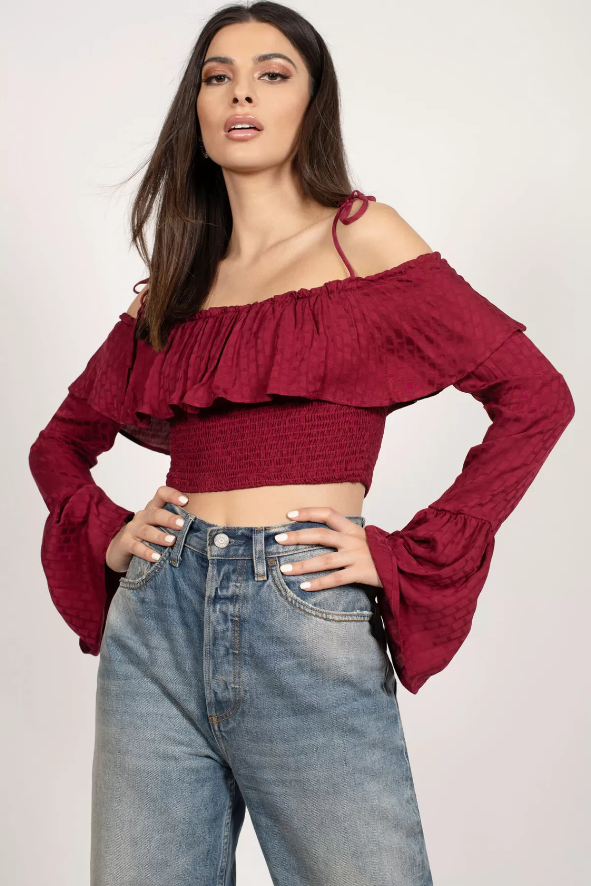 Tobi Cut Loose Crop Top - * Birthday Outfits | Red Tops