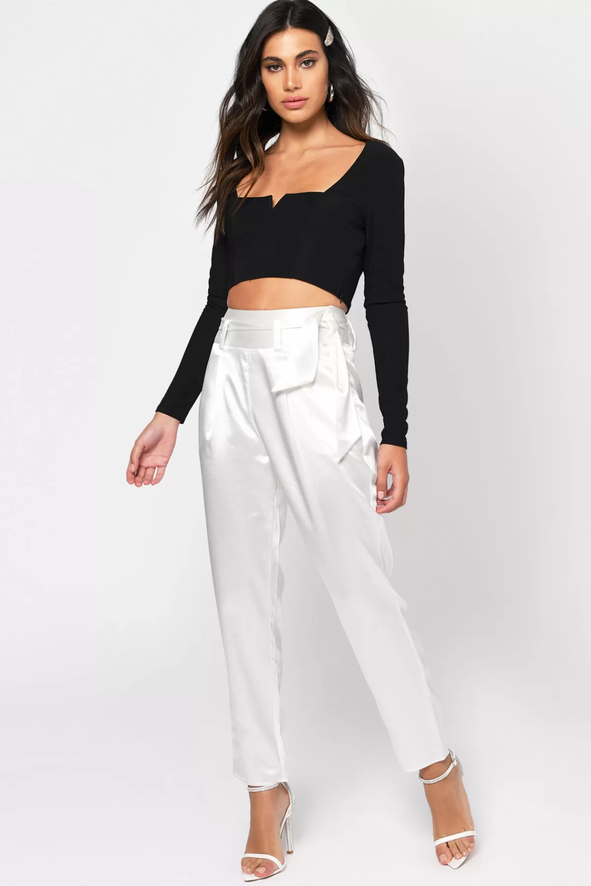 Tobi Cybil Crop Top - Ivory* New Years Eve Outfits | Going Out Tops