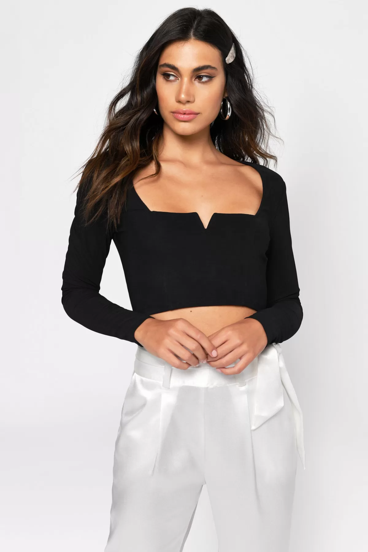 Tobi Cybil Crop Top - Ivory* New Years Eve Outfits | Going Out Tops