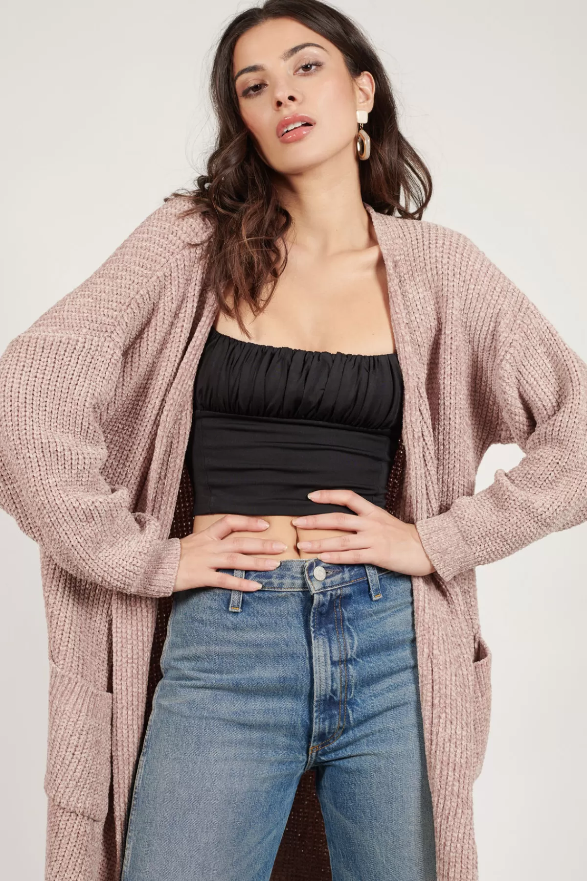 Tobi Dakota Longline Cardigan - * Long Sleeve Tops | Sweaters & Cardigans