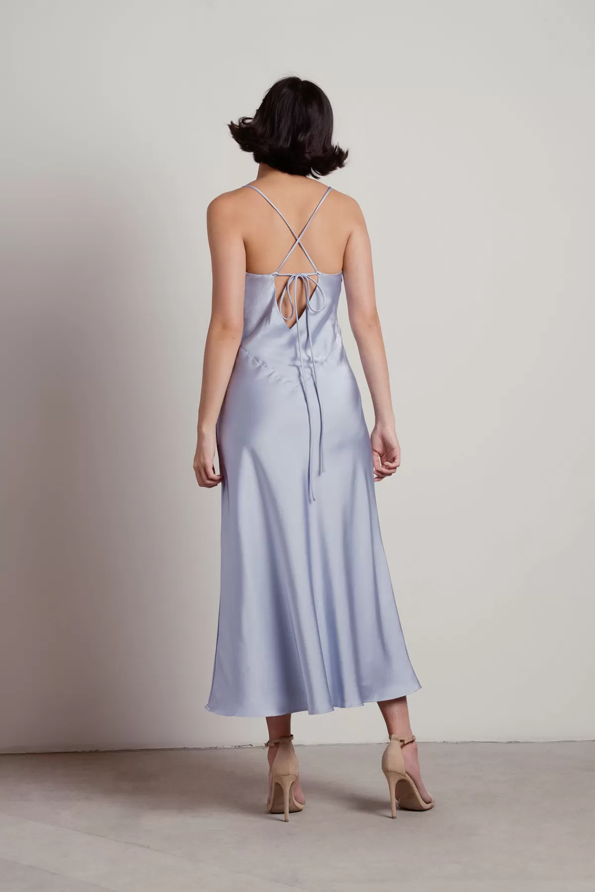 Tobi Dancing With A Stranger Satin Midi Slip Dress* Bump Friendly Dresses | Satin Bridesmaid Dresses