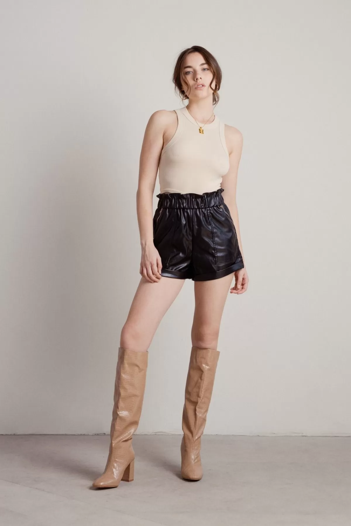 Tobi Darkside Faux Leather Shorts - * Halloween Outfits | Shorts