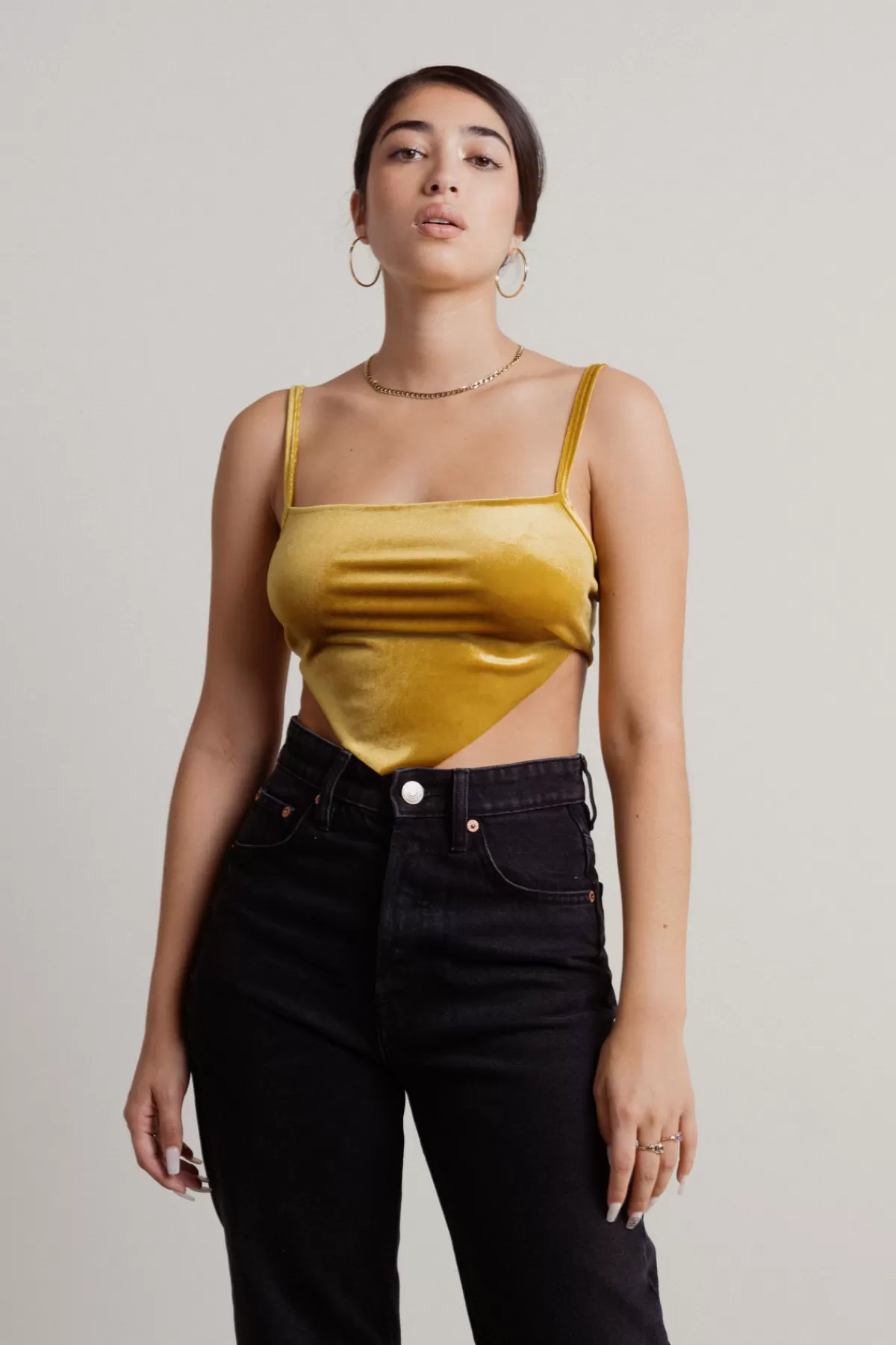 Tobi DeMun Crop Top - Gold* Night Club Outfits | Birthday Outfits