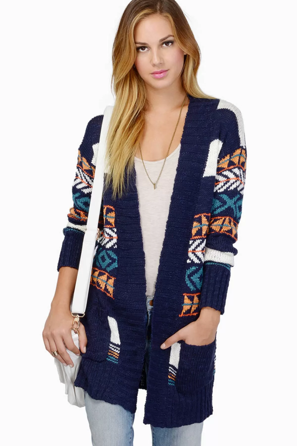 Tobi D'Lila Aztec Print Cardigan - * Sweaters & Cardigans