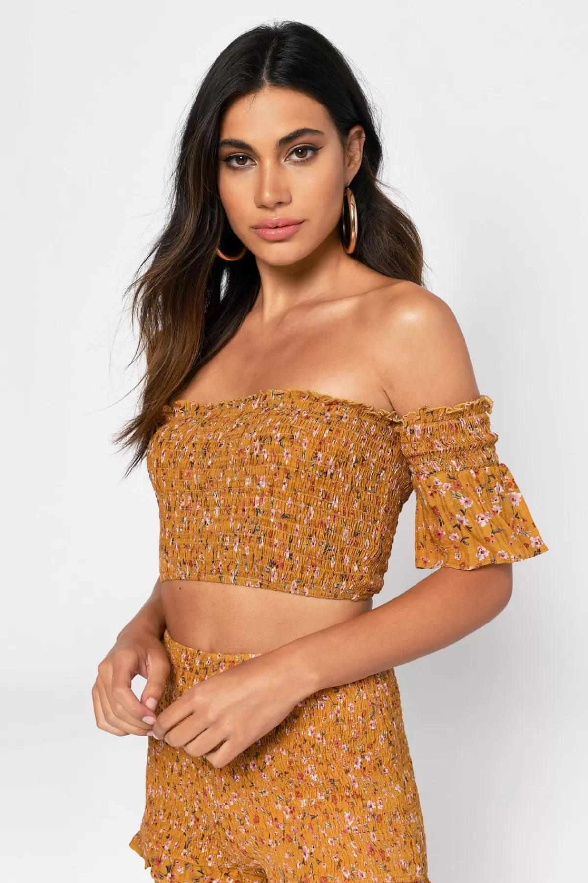 Tobi Double Time Crop Top - * Off The Shoulder Tops | Festival Outfits & Clothing